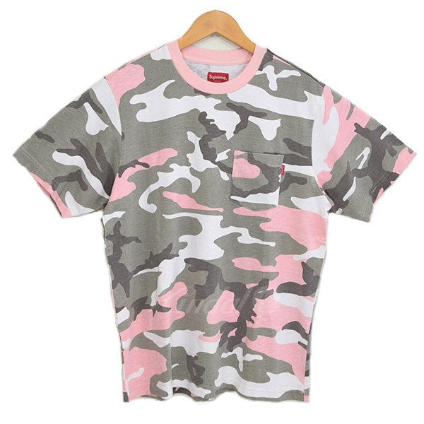 SUPREME(シュプリーム) Pocket Tee Pink Camo ポケット Tシャツ ...