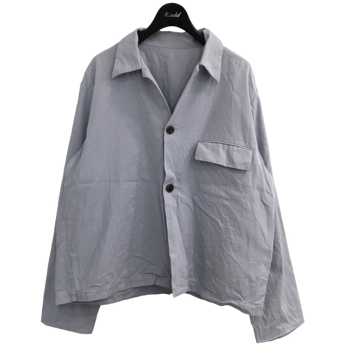 URU(ウル) 「COTTON GABARDINE ／ SHIRTS JACKET，」シャツジャケット20SCG06 20SCG06 スカイブルー  サイズ 15｜【公式】カインドオルオンライン ブランド古着・中古通販【kindal】