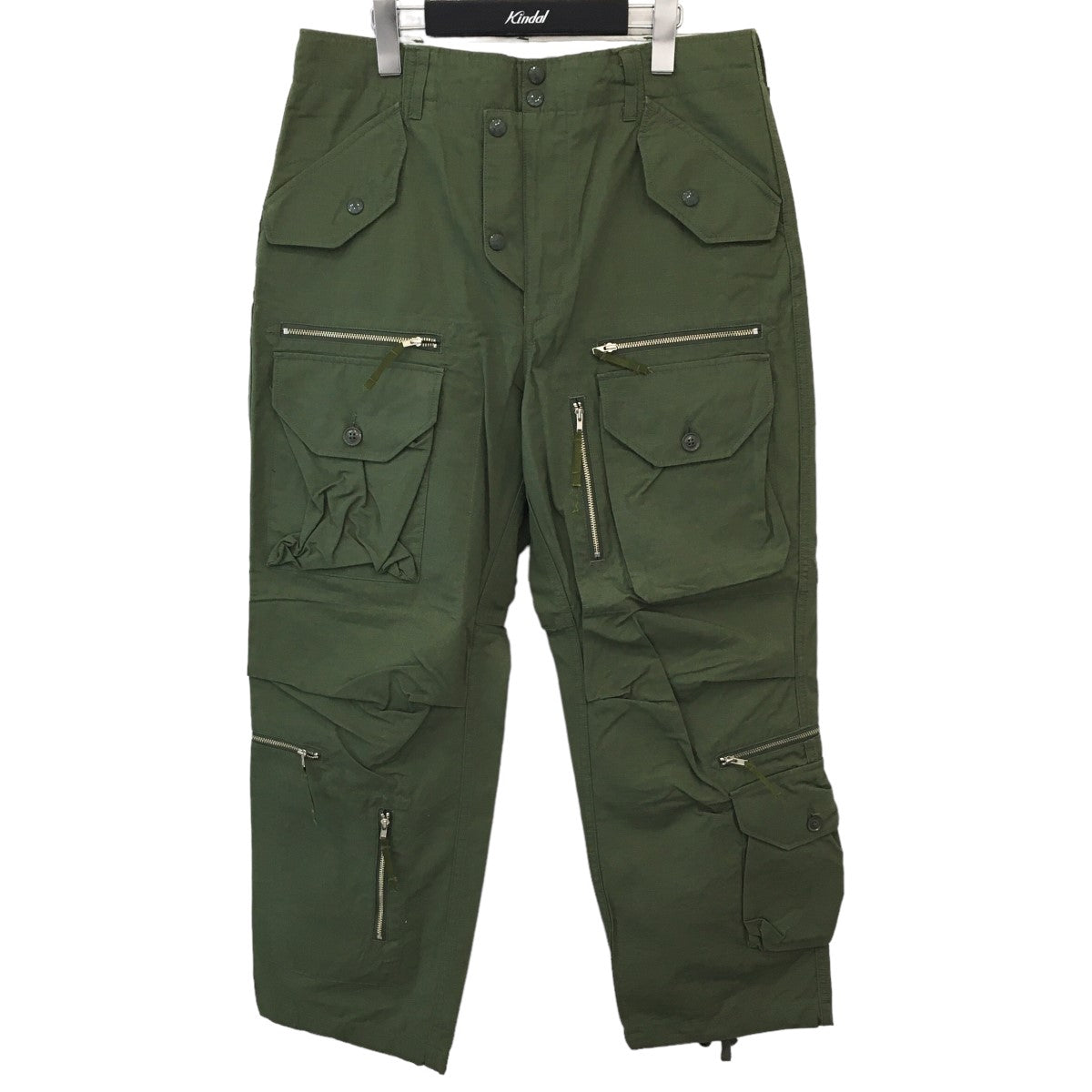 Engineered Garments×BEAMS 「Flight Pants Cotton Ripstop」 フライトカーゴパンツ カーキ サイズ  14｜【公式】カインドオルオンライン ブランド古着・中古通販【kindal】