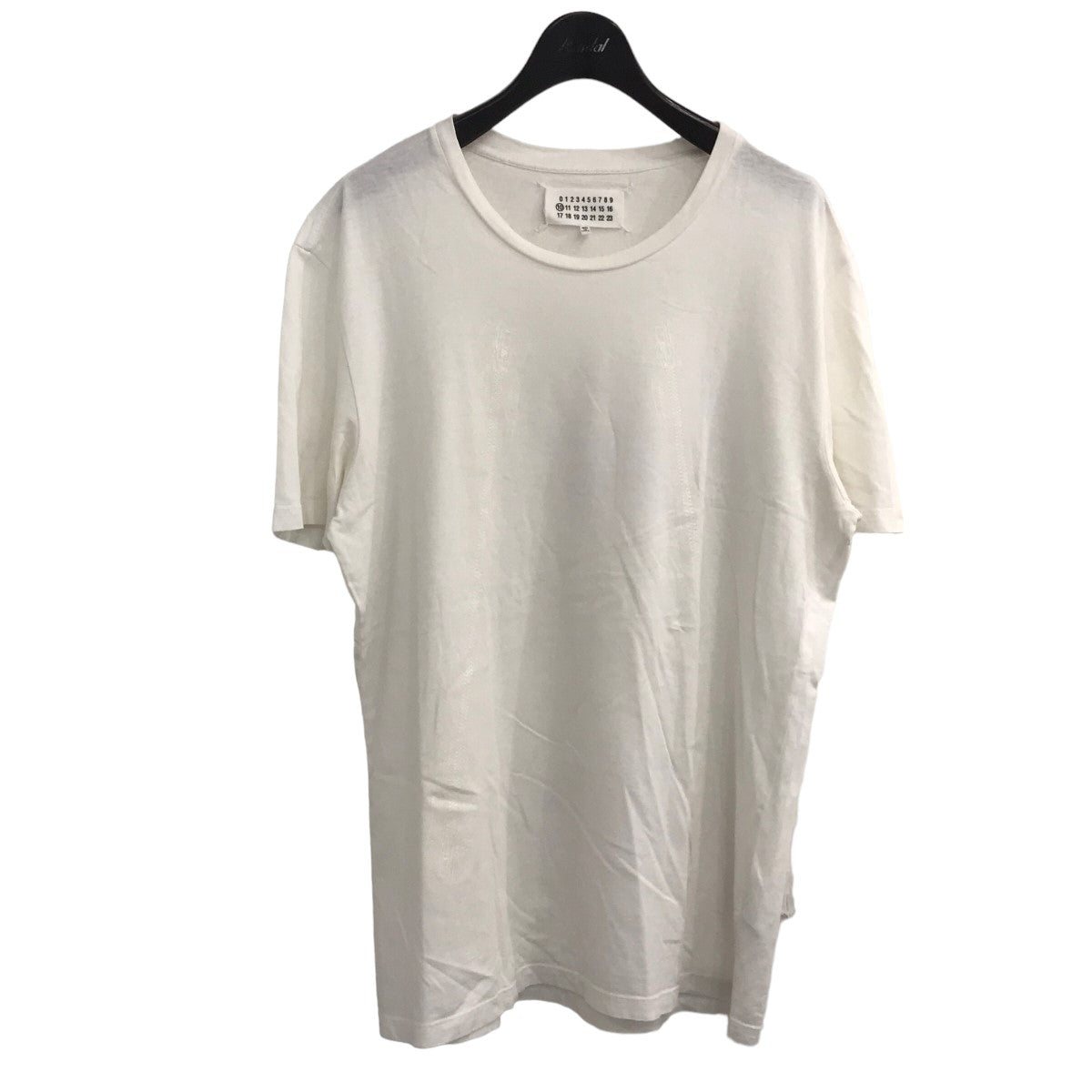 maison martin margiela(メゾンマルタンマルジェラ) S520GC0387ハノ字ジッププリントTシャツ ホワイト サイズ  48｜【公式】カインドオルオンライン ブランド古着・中古通販【kindal】