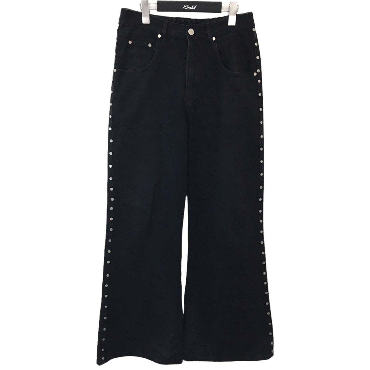 AFB(エ―エフビー) 「BAGGY STUDS DENIM PANTS」スタッズフレアデニム ブラック サイズ 13｜【公式】カインドオルオンライン  ブランド古着・中古通販【kindal】