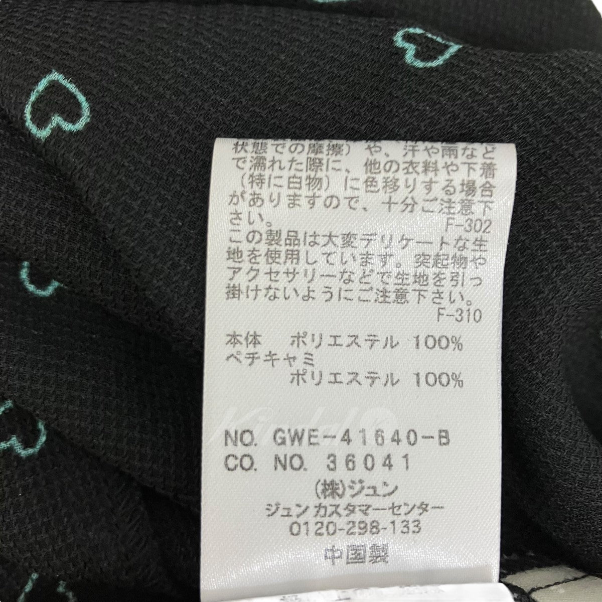 ハート柄ポリエステルワンピース GWE-41640-B