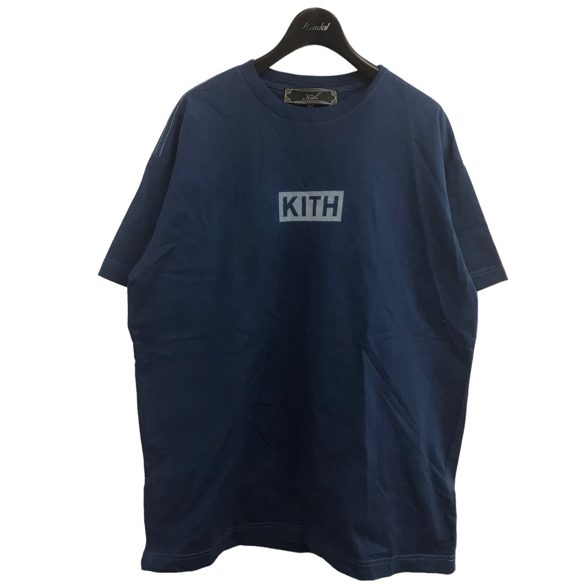KITH×BUAISOS 24SS「Aizome Vintage Tee」ボックスロゴTシャツ 24-071-060-0000-1-0 ブルー サイズ  14｜【公式】カインドオルオンライン ブランド古着・中古通販【kindal】