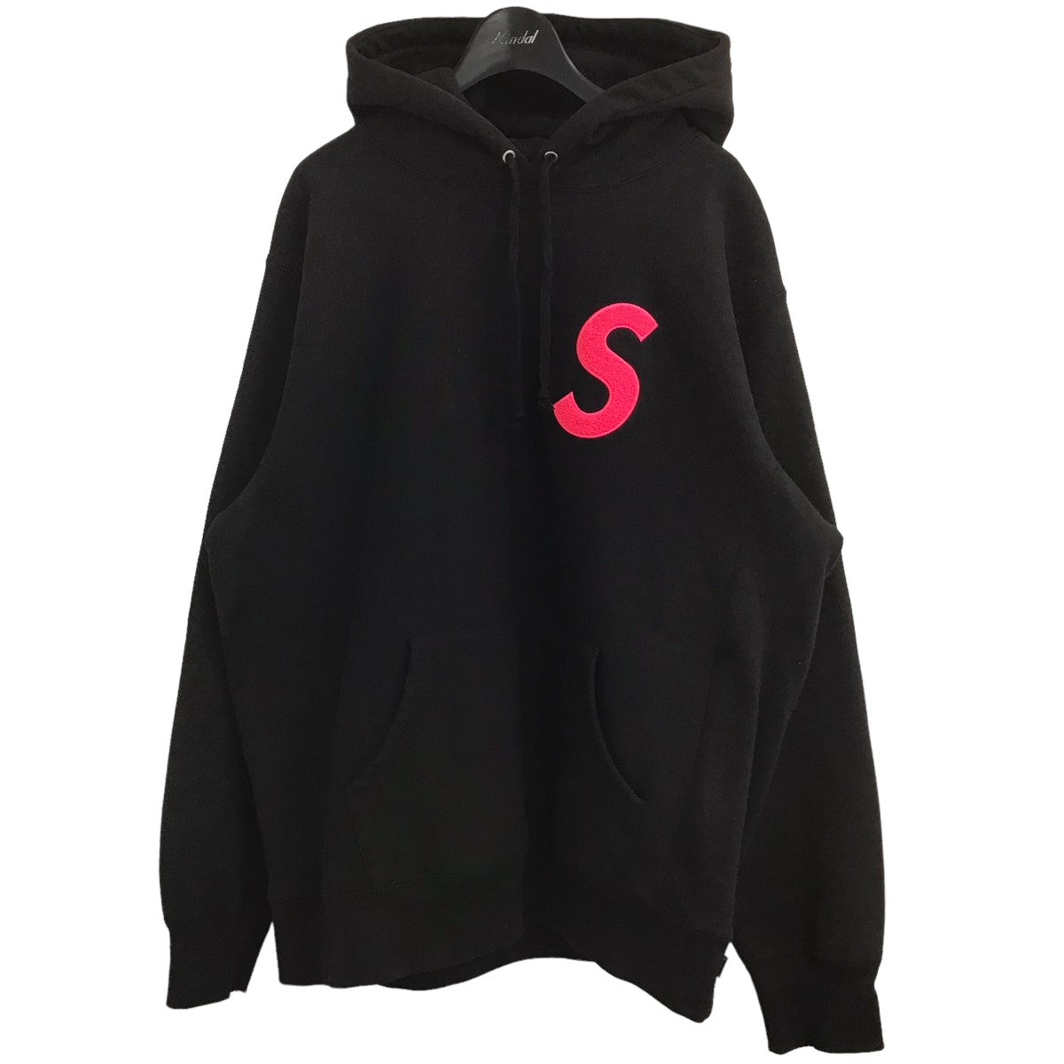 SUPREME(シュプリーム) 19AW 「S Logo Hooded Sweatshirt」Sロゴプルオーバーパーカー ブラック×ピンク サイズ  15｜【公式】カインドオルオンライン ブランド古着・中古通販【kindal】