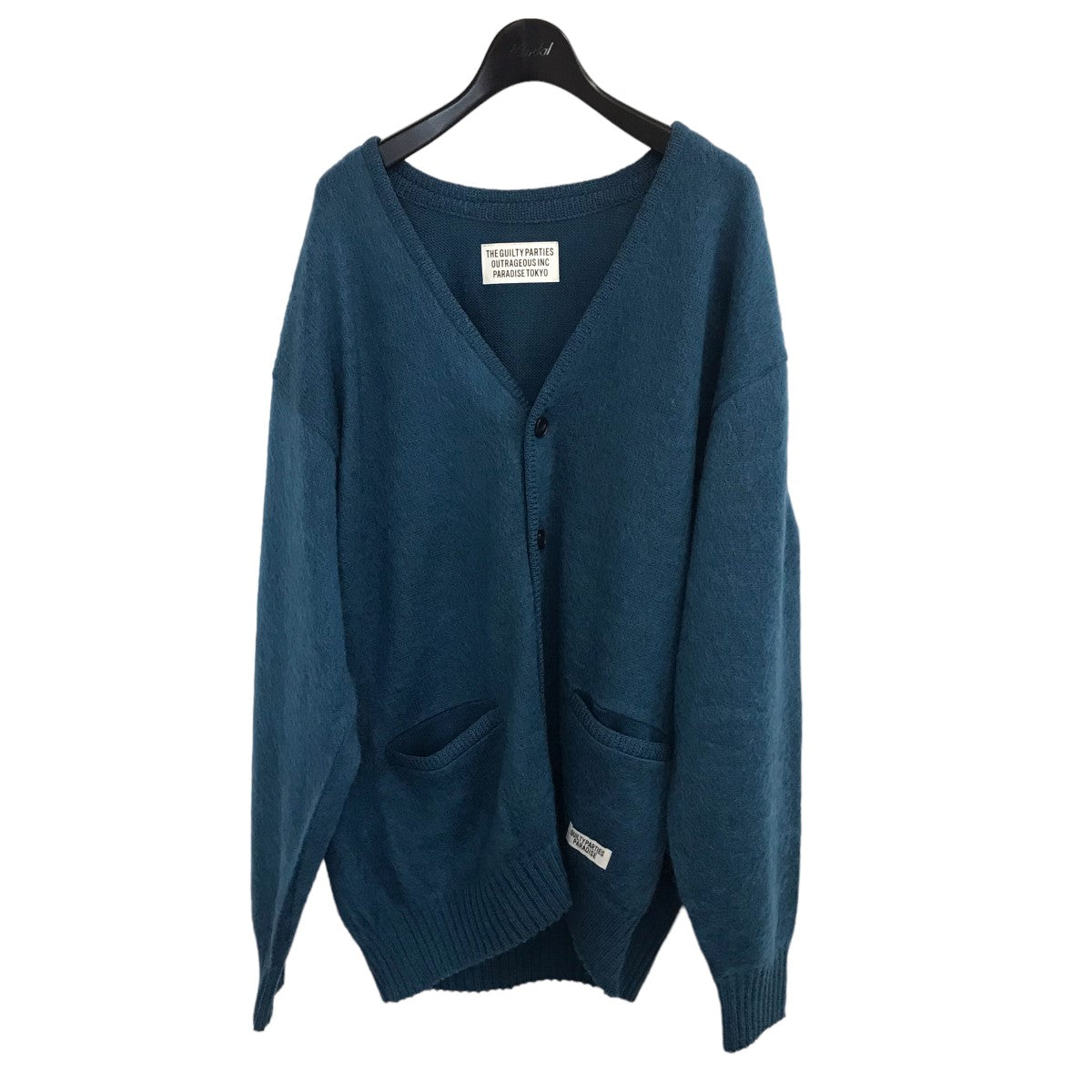 WACKO MARIA(ワコマリア) 22AW「MOHAIR CARDIGAN」モヘアカーディガン22FW WMK KN06 22FW WMK  KN06 ブルー サイズ L｜【公式】カインドオルオンライン ブランド古着・中古通販【kindal】