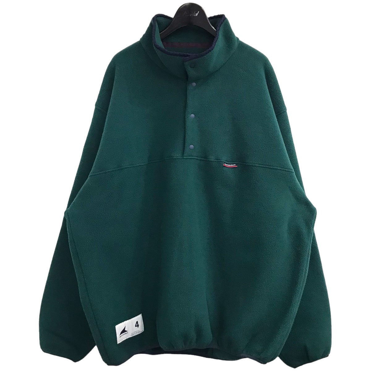 DESCENDANT(ディセンダント) 「HUMMING FLEECE PULLOVER」プルオーバーフリースジャケット グリーン サイズ  4｜【公式】カインドオルオンライン ブランド古着・中古通販【kindal】