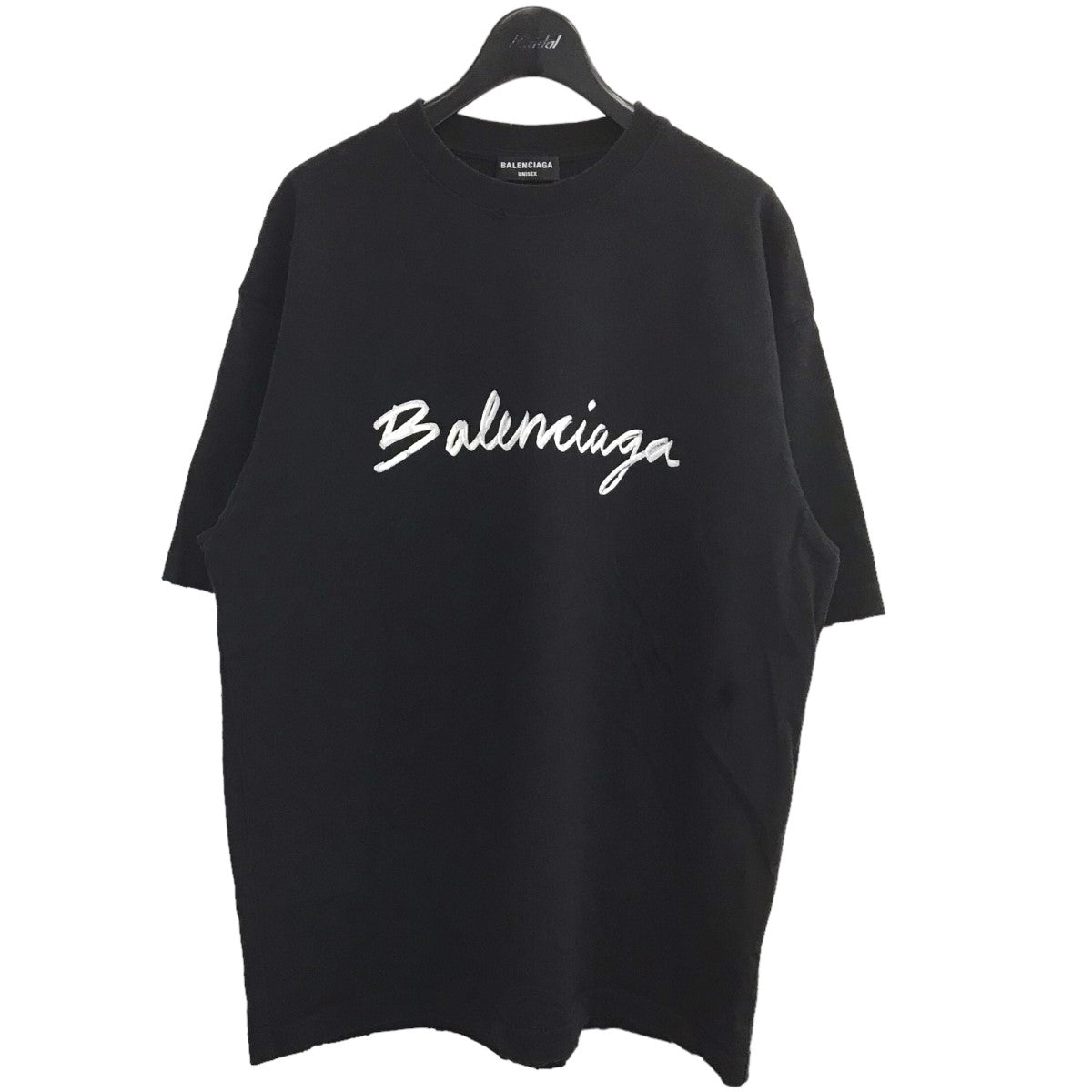 BALENCIAGA(バレンシアガ) シグネチャーロゴダメージ加工Tシャツ612966 