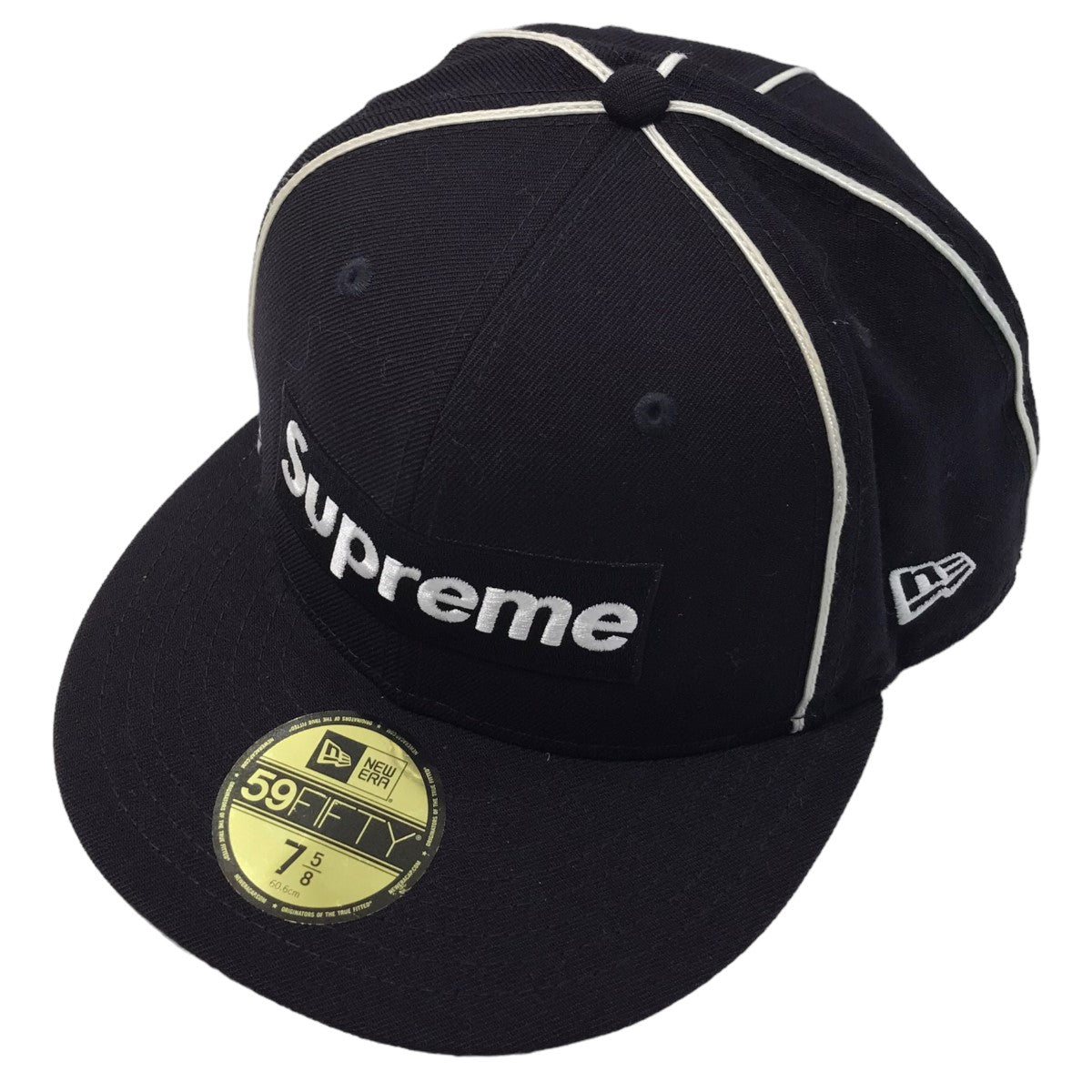 Supreme×New Era 「Box Logo Piping」キャップ ネイビー サイズ 7  5/8(60.6cm)｜【公式】カインドオルオンライン ブランド古着・中古通販【kindal】