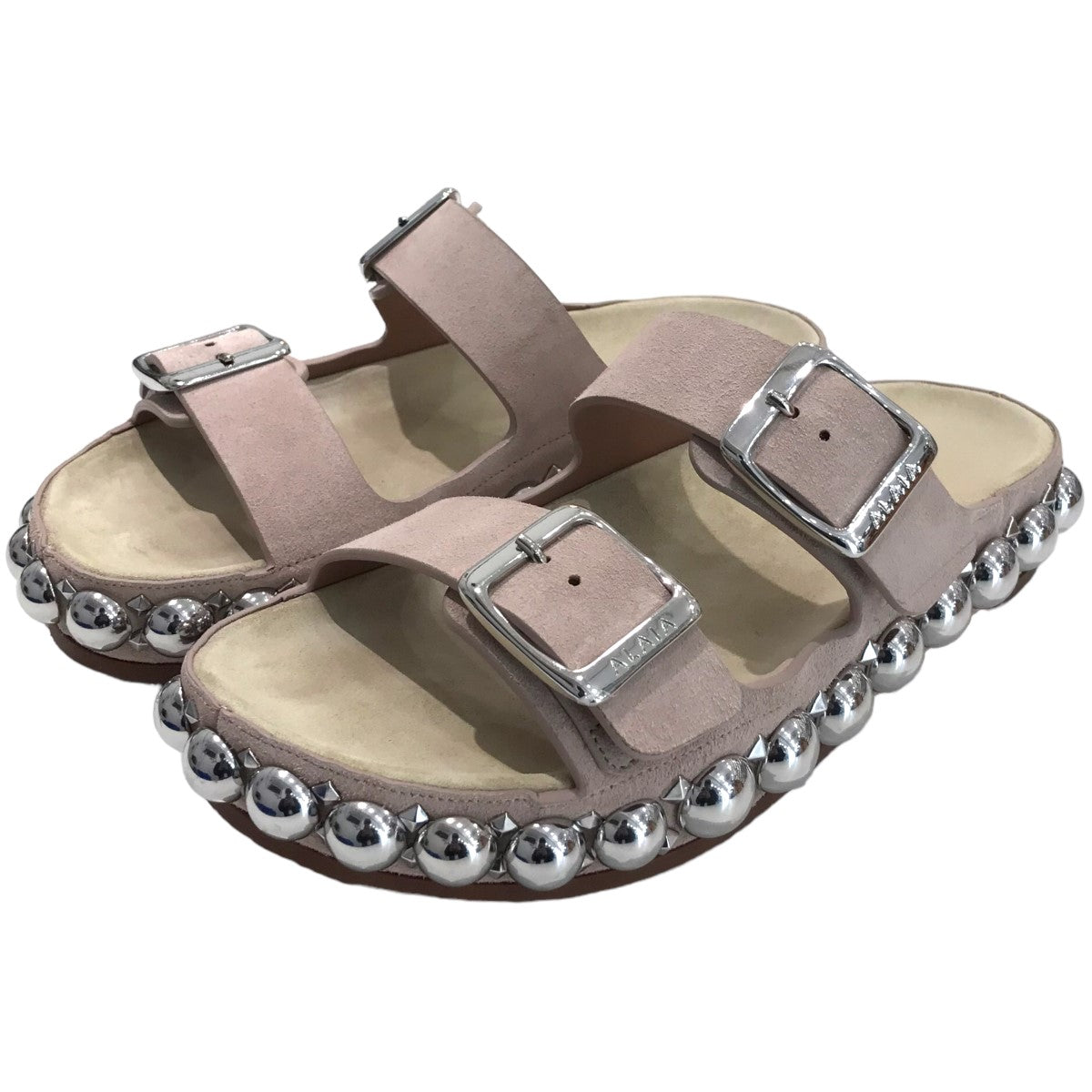 ALAIA(アライア) 「BOMBE PLATFORM」 スウェードストラップサンダル 