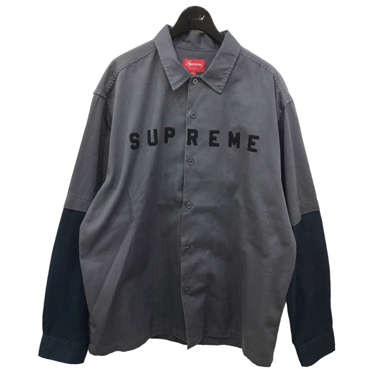 Supreme(シュプリーム) 20AW2-Tone Work Shirtレイヤードワークシャツ グレー サイズ L｜【公式】カインドオルオンライン  ブランド古着・中古通販【kindal】