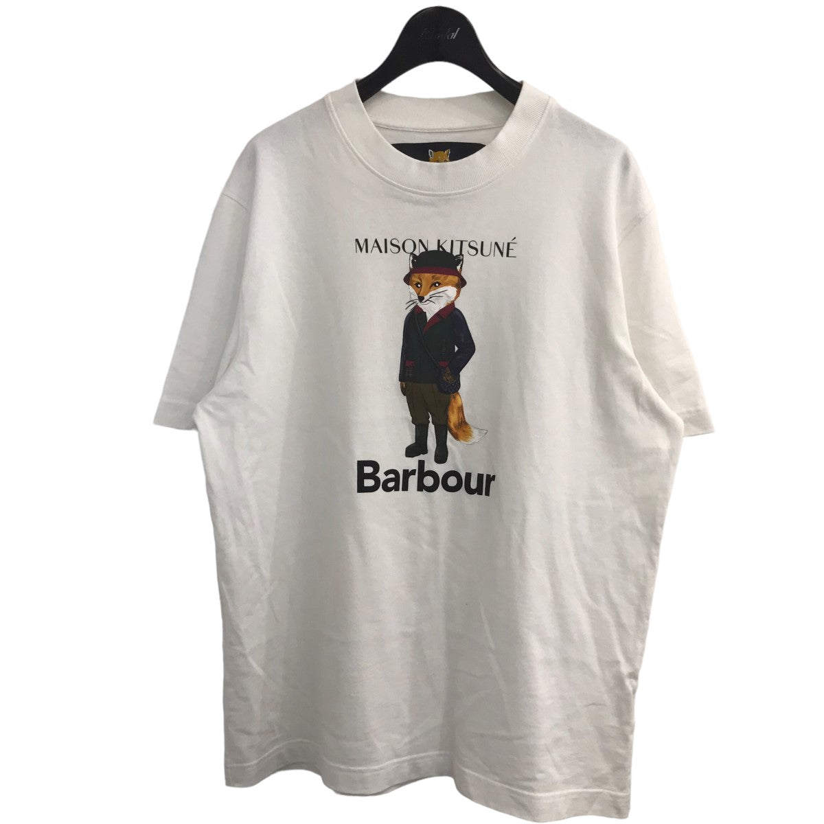 MAISON KITSUNE×Barbour フォックスプリントTシャツMTS1224WH11 MTS1224WH11 ホワイト サイズ  16｜【公式】カインドオルオンライン ブランド古着・中古通販【kindal】