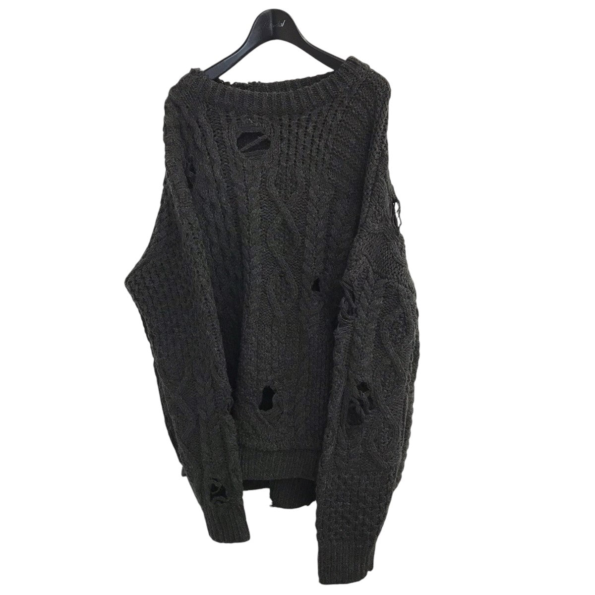 NEIGHBORHOOD(ネイバーフッド) 23AW「PATCHWORK SAVAGE SWEATER」ダメージ加工ニット232FUNH KNM01  232FUNH KNM01 グレー サイズ XL｜【公式】カインドオルオンライン ブランド古着・中古通販【kindal】