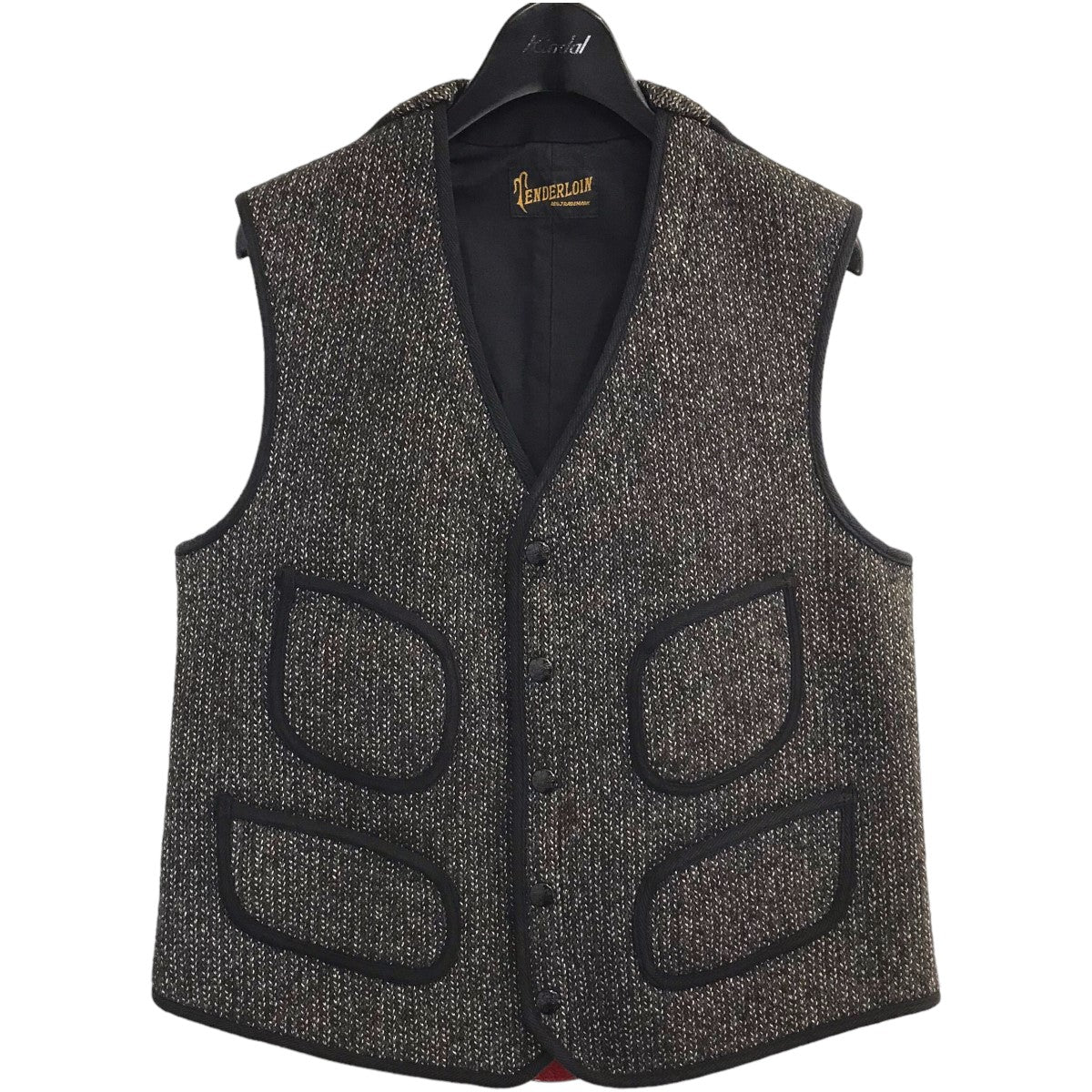 TENDERLOIN(テンダーロイン) 「T-BROWN BEACH VEST」ブラウンビーチベスト ブラック×グレー サイズ  S｜【公式】カインドオルオンライン ブランド古着・中古通販【kindal】