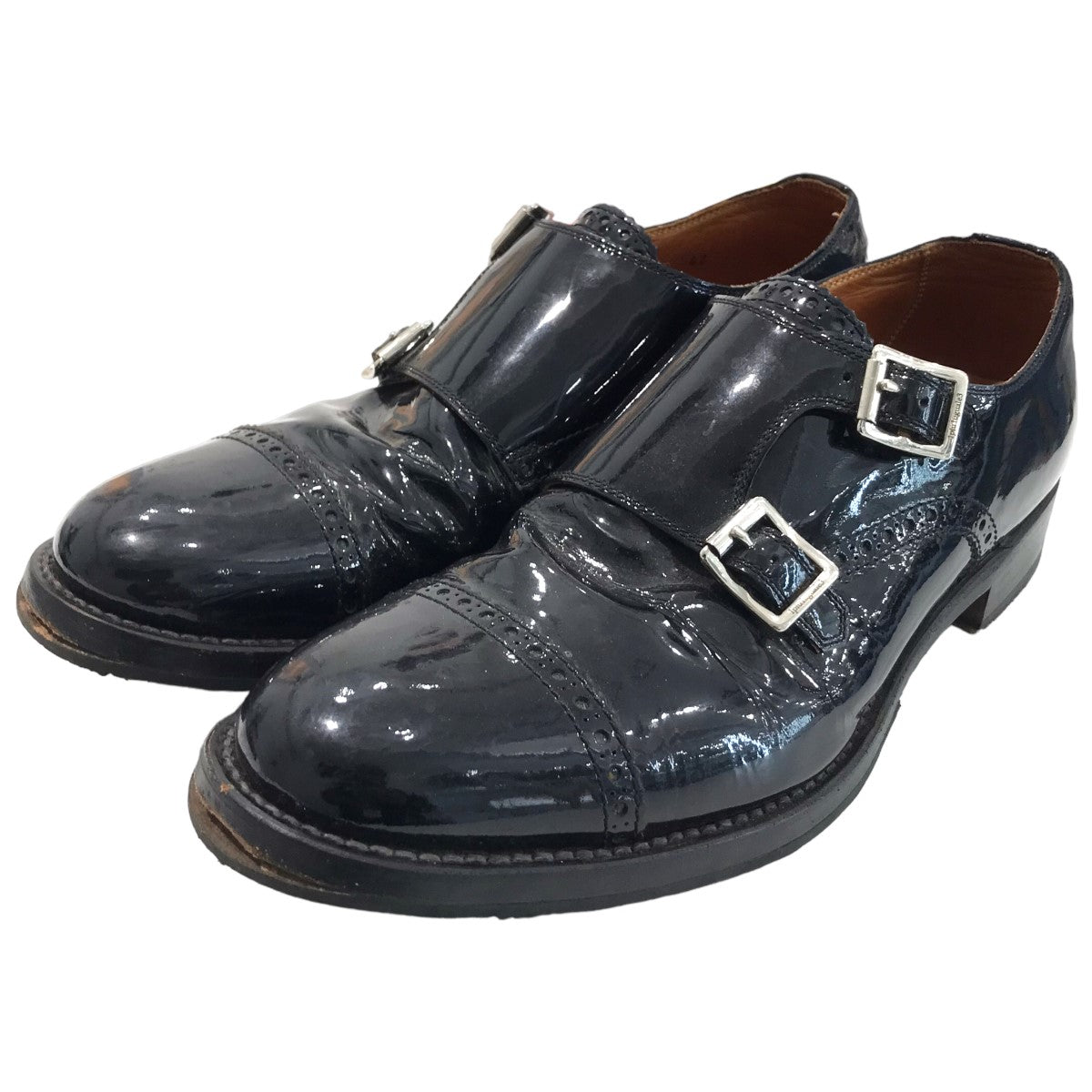 1piu1uguale3(ウノピゥウノウグァーレトレ) 「MONK STRAP」ダブルモンクストラップシューズMRG427 MRG427 ブラック  サイズ 42｜【公式】カインドオルオンライン ブランド古着・中古通販【kindal】