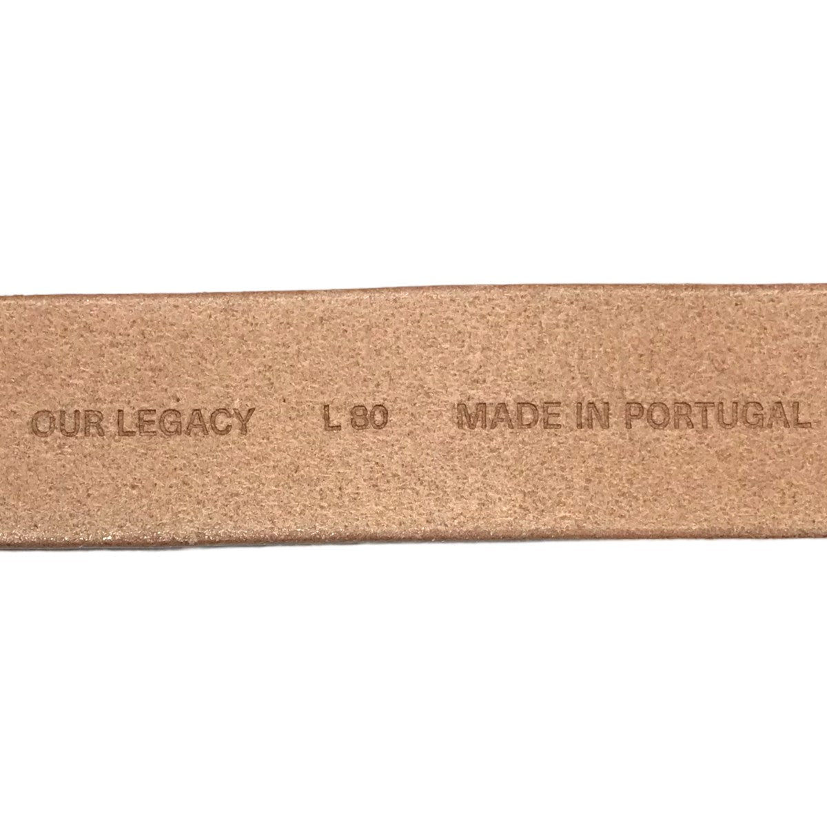 アワーレガシーの「4 CM DOUBLE TONGUE BELT」 ダブルタンベルト A22484VBです。 OUR LEGACY ファッション小物 古着・中古アイテム