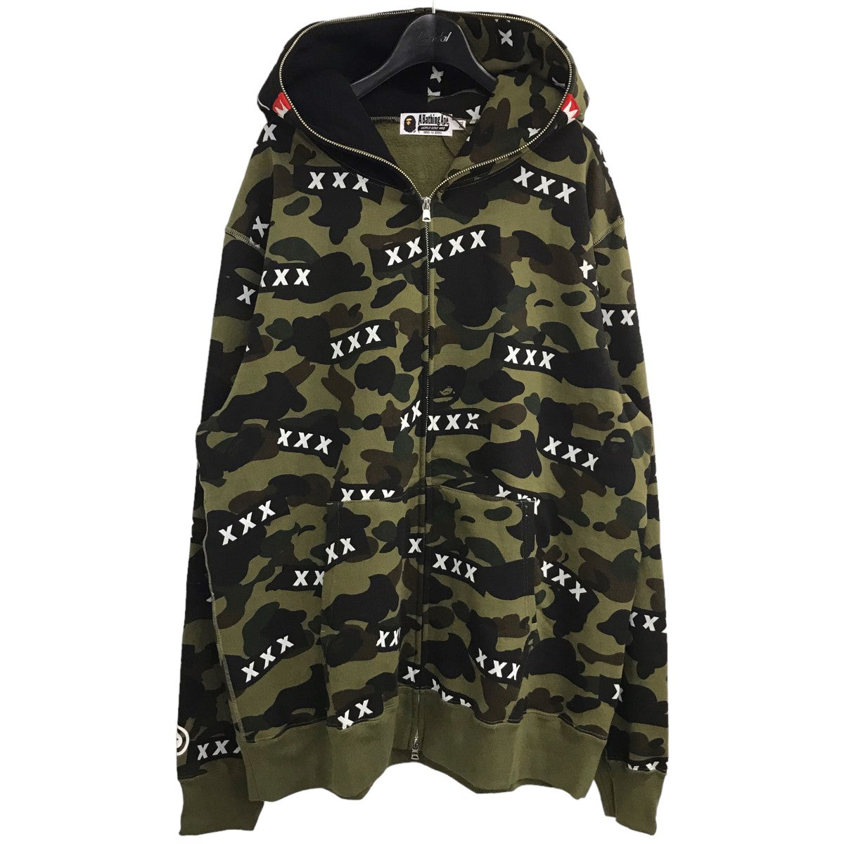 A BATHING APE×GOD SELECTION XXX 「SHARK FULL ZIP HOODIE」シャークフルジップパーカー001ZPK231904C  001ZPK231904C オリーブ サイズ 2XL｜【公式】カインドオルオンライン ブランド古着・中古通販【kindal】