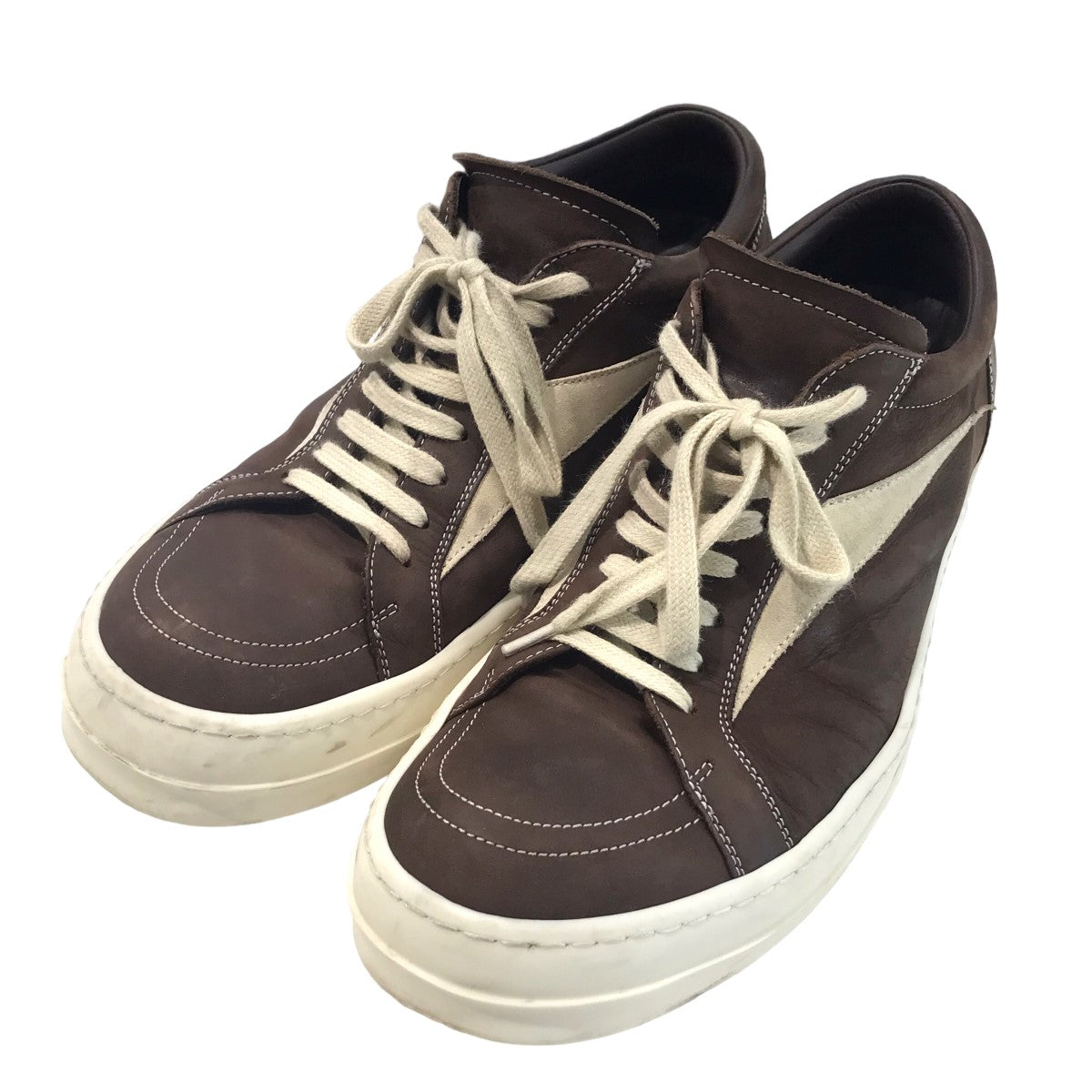 RICK OWENS(リックオウエンス) 「VINTAGE SNEAKS」ローカットスニーカー02C7897 02C7897 ブラウン サイズ  41｜【公式】カインドオルオンライン ブランド古着・中古通販【kindal】