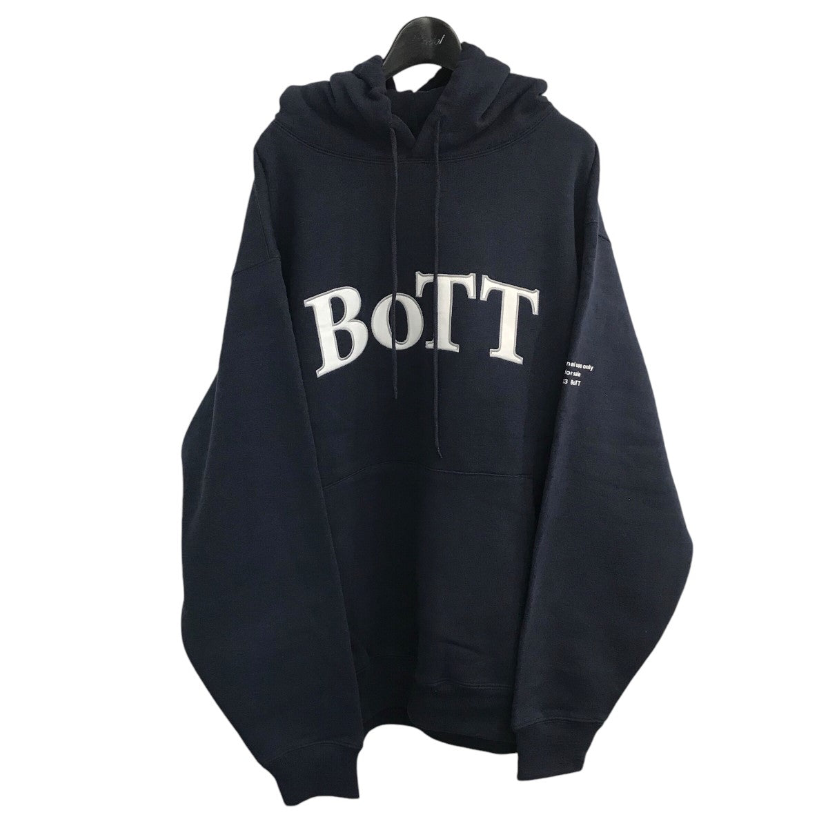 BoTT(ボット) 「OG Logo Pullover Hoodie」ロゴプルオーバーパーカー234BoTT02 ネイビー サイズ:XL メンズ スウェット・パーカー 中古・古着