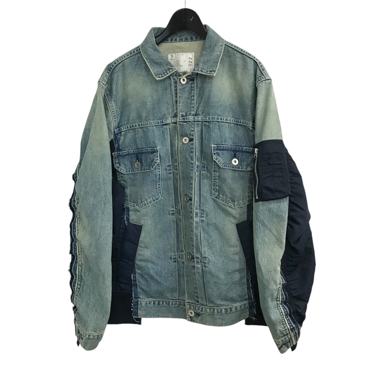 sacai(サカイ) 「Denim x MA-1 Jacket」ドッキングデニムジャケットSCM 022 SCM 022 インディゴ サイズ  2｜【公式】カインドオルオンライン ブランド古着・中古通販【kindal】