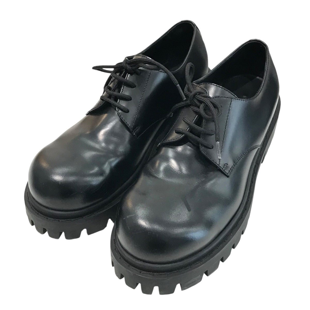 BALENCIAGA(バレンシアガ) 「SERGENT 20MM DERBY」サージェントダービーシューズ ブラック サイズ  40｜【公式】カインドオルオンライン ブランド古着・中古通販【kindal】