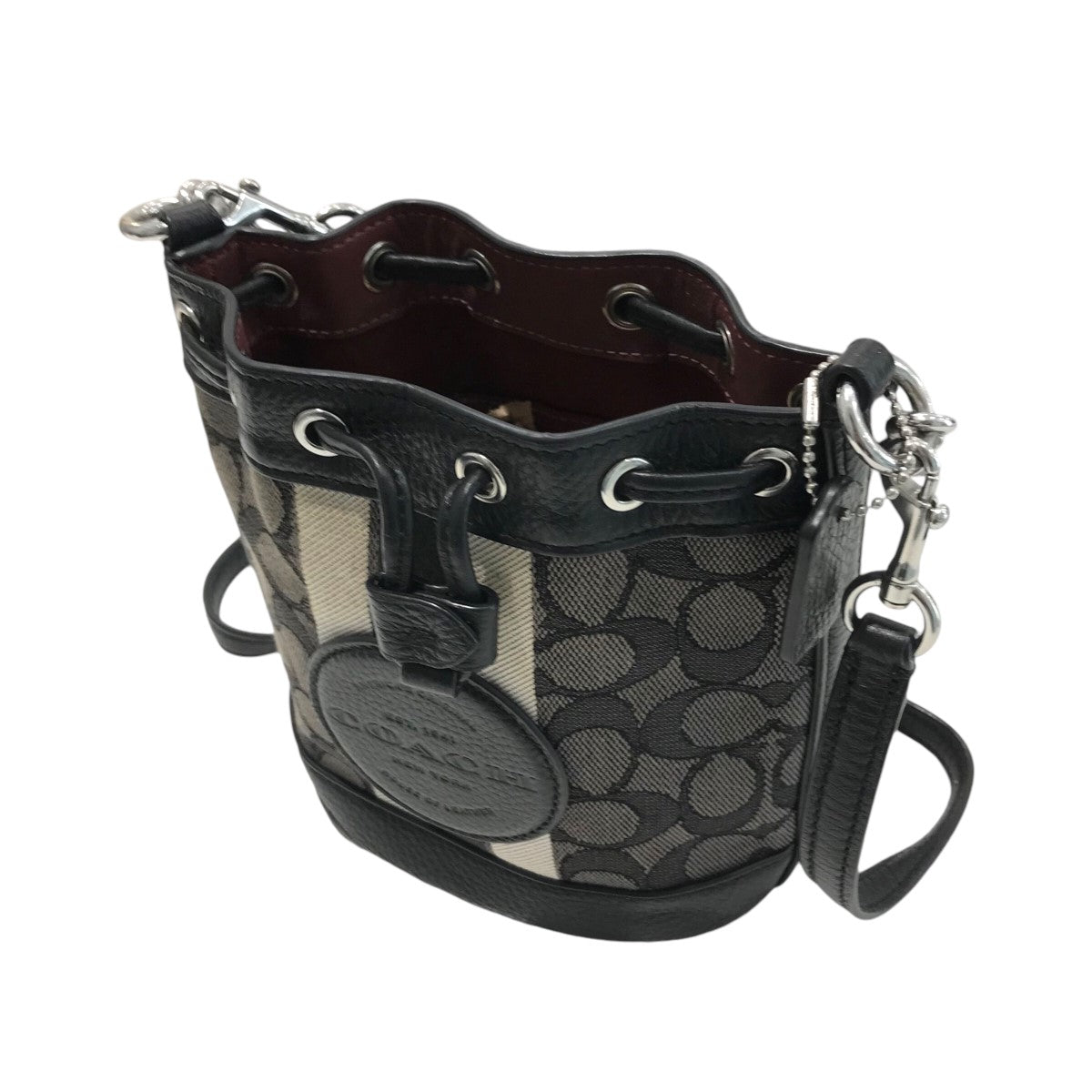 COACH(コーチ) 「MINI DEMPSEY BUCKET」2WAY巾着バッグ グレー｜【公式】カインドオルオンライン  ブランド古着・中古通販【kindal】