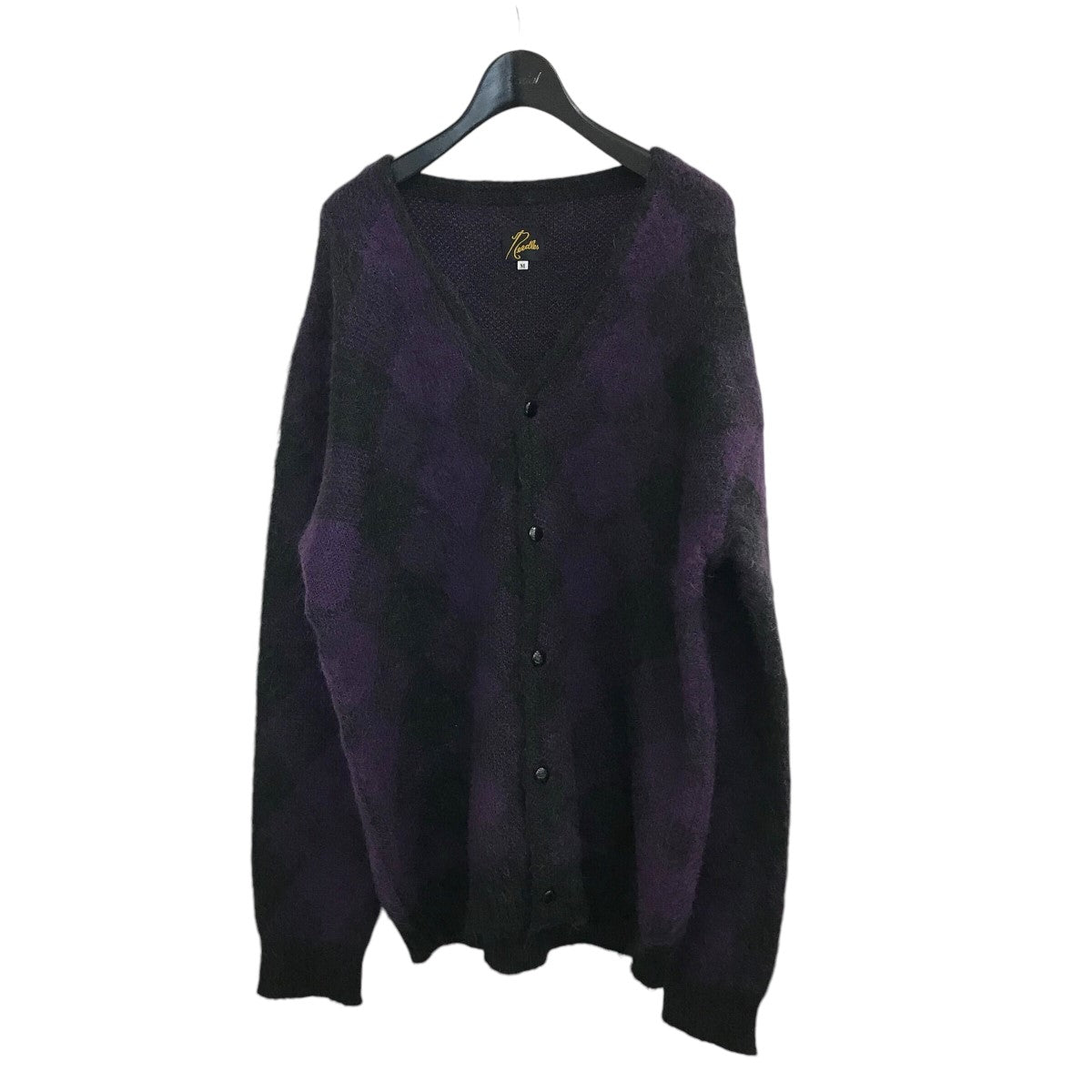 Needles(ニードルス) 「MOHAIR CARDIGAN - DIAMOND」モヘアカーディガンJ0257 J0257 ブラック×パープル  サイズ M｜【公式】カインドオルオンライン ブランド古着・中古通販【kindal】