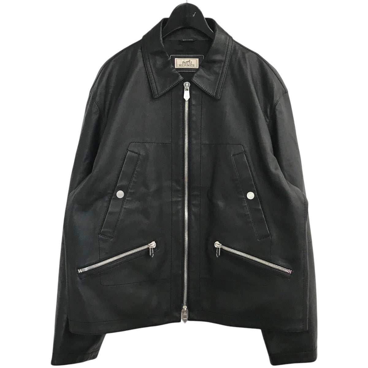 HERMES(エルメス) 23AWレザージャケット32 5000 32 5000 ブラック 