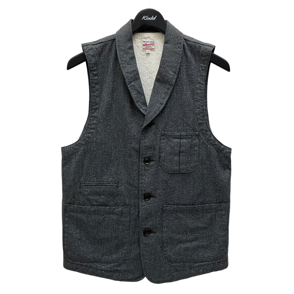 MOMOTARO JEANS ワークベスト 古着・中古-1枚目のアイテム画像