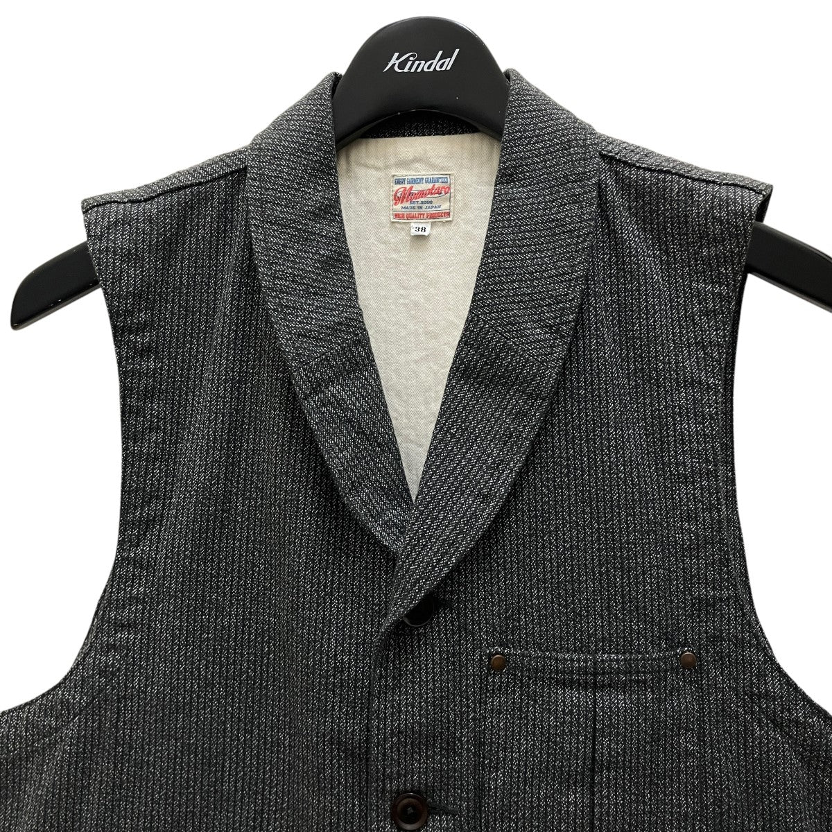 MOMOTARO JEANS ワークベスト 古着・中古-3枚目のアイテム画像