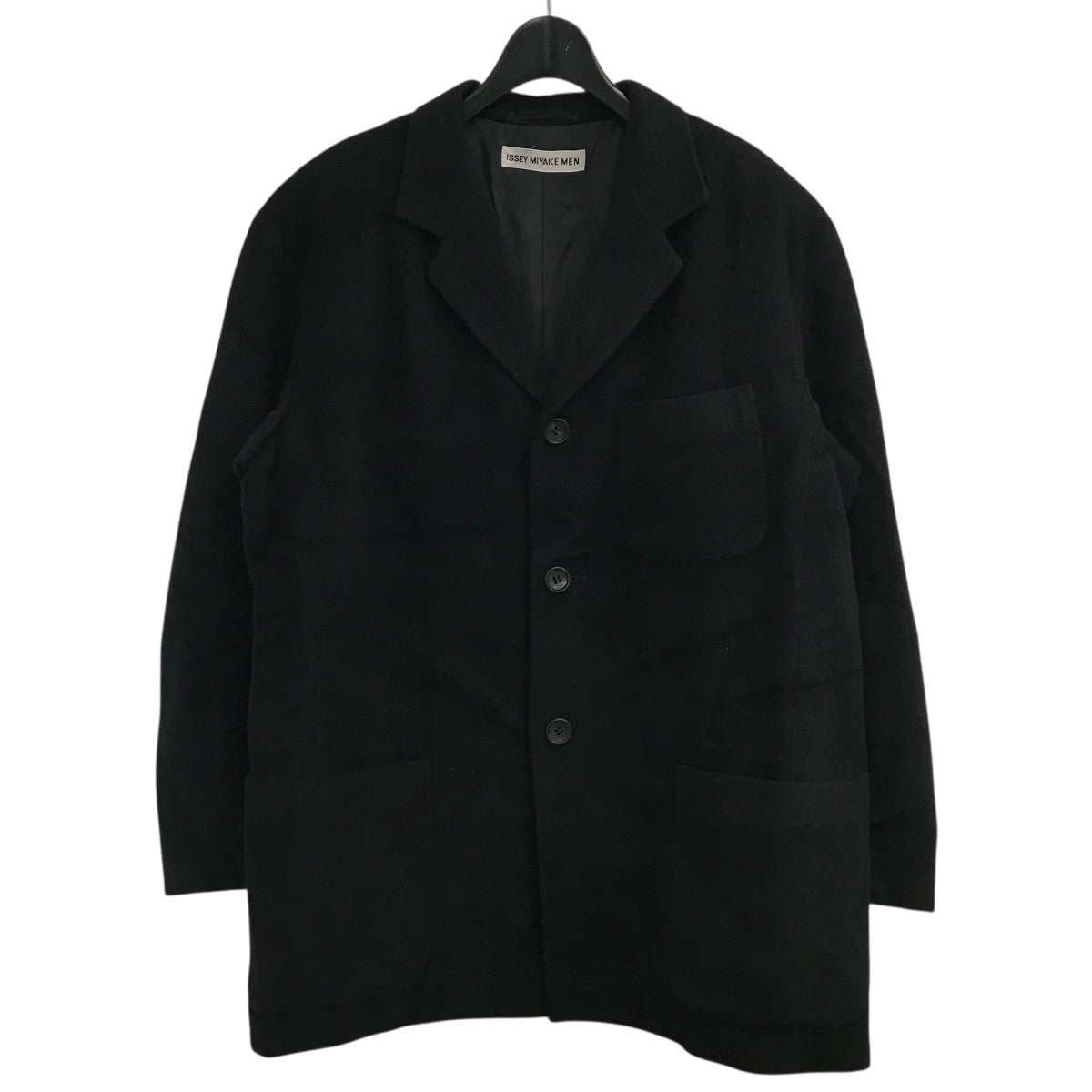 ISSEY MIYAKE ノーカラー　テーラードジャケット　イッセイミヤケ ISSEY MIYAKE（イッセイミヤケ）中古・古着オンライン通販