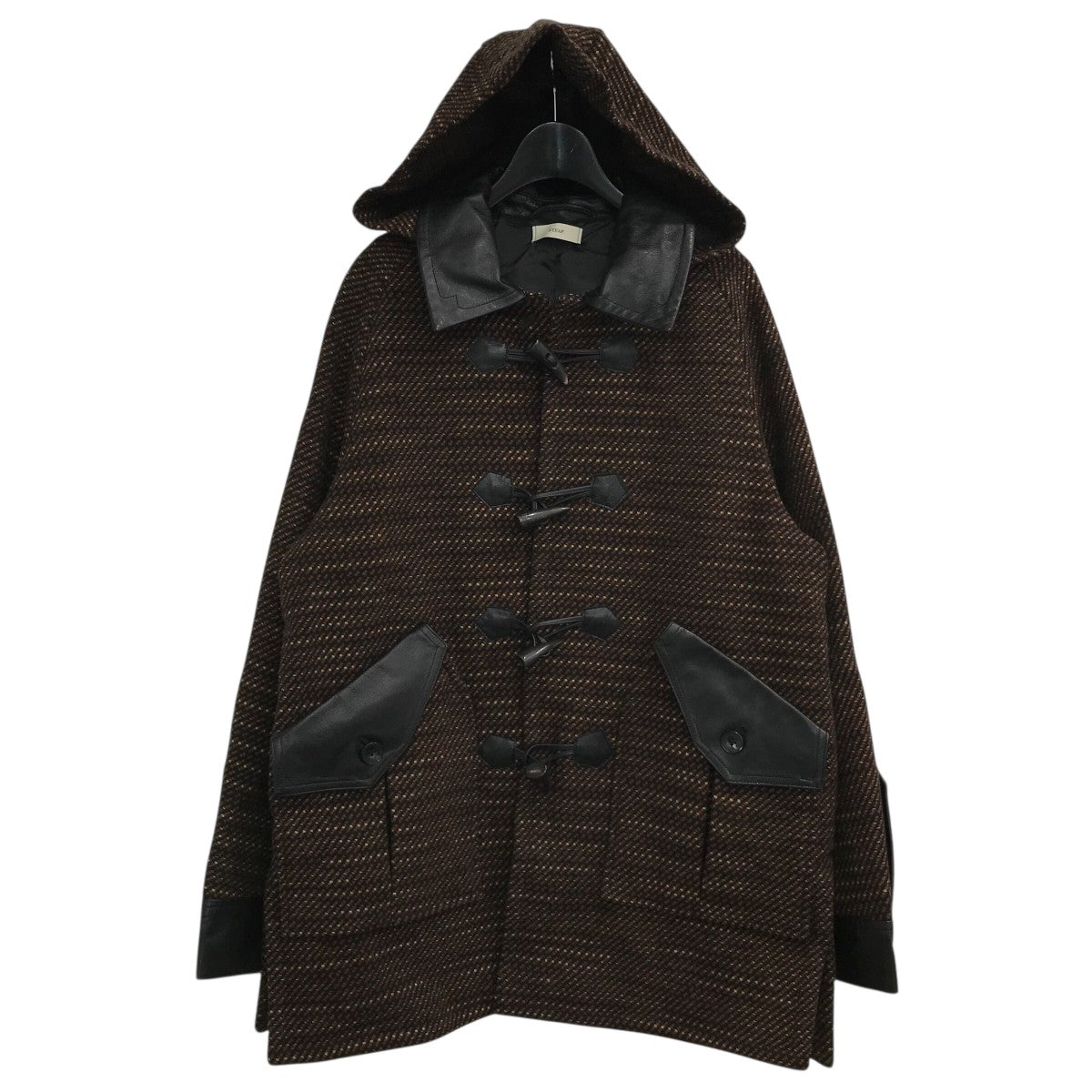 STEAF(スティーフ) 23AW「SKY COAT」レザー切替ダッフルコート