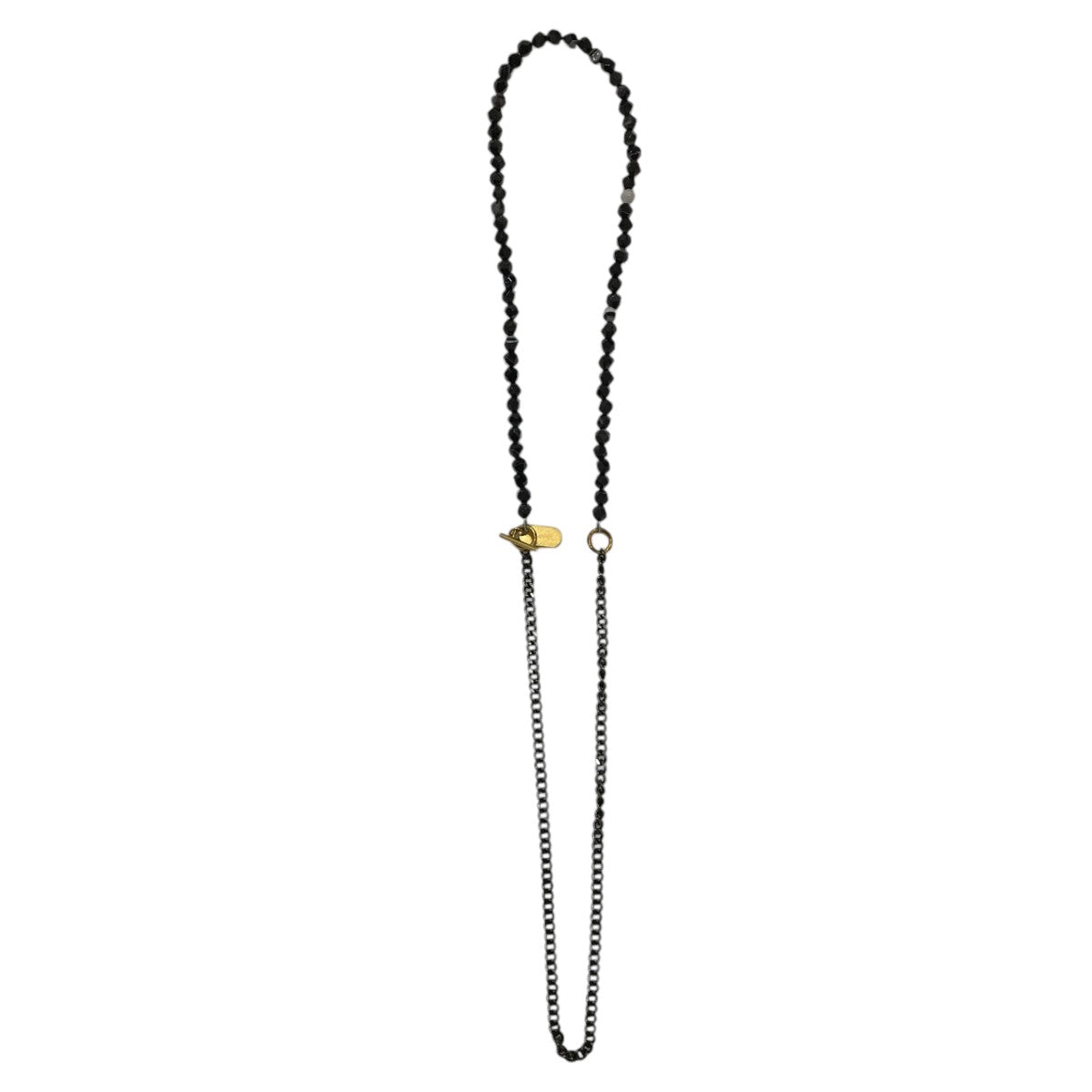 s’yte 「ONYX BRASS CHAIN NECKLACE BRACELET」オニキスブラスチェーンネックレスブレスレット 古着・中古-1枚目のアイテム画像