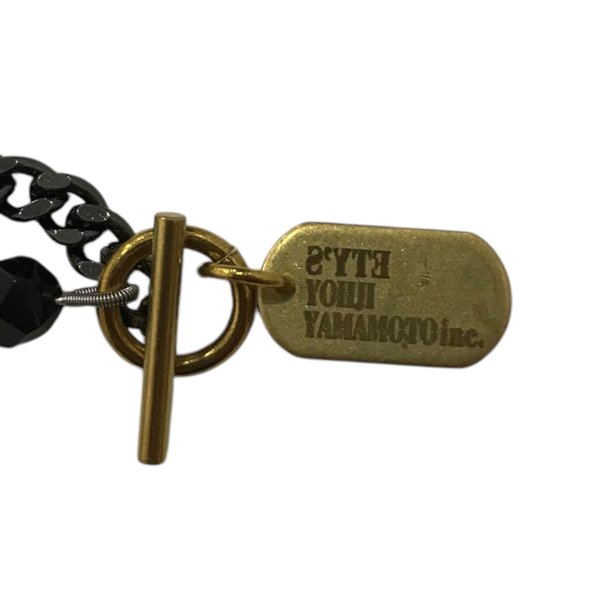 s’yte 「ONYX BRASS CHAIN NECKLACE BRACELET」オニキスブラスチェーンネックレスブレスレット 古着・中古-4枚目のアイテム画像