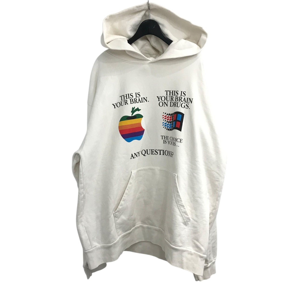 THINKING DIFFERENT プリントパーカー 古着・中古-1枚目のアイテム画像