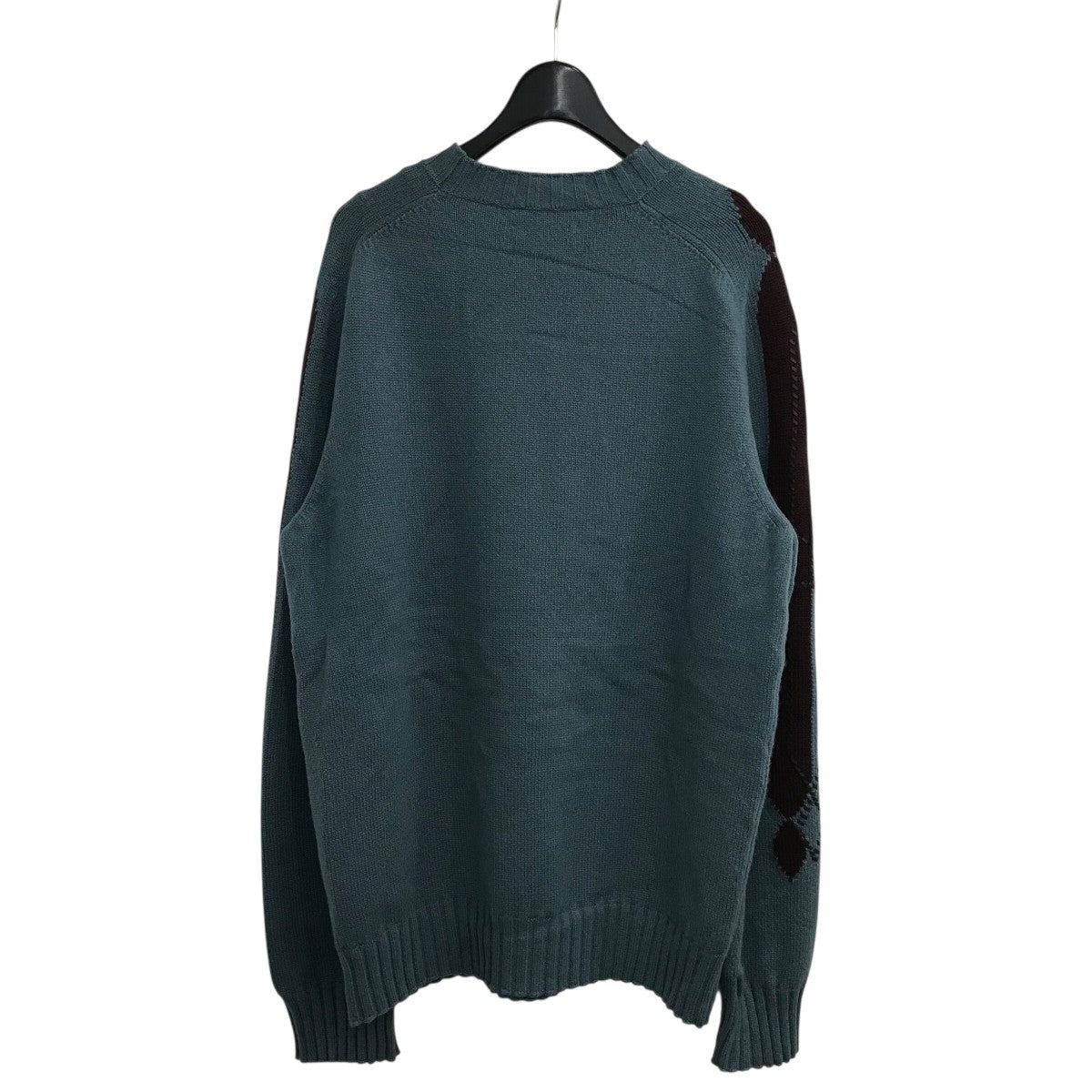 レザーステッチカシミヤニット