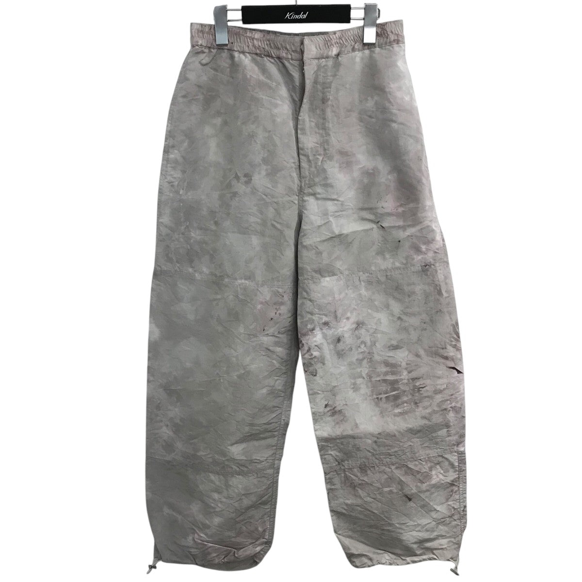 「PULLCORD PANELED TROUSER」染め加工ナイロンパンツ