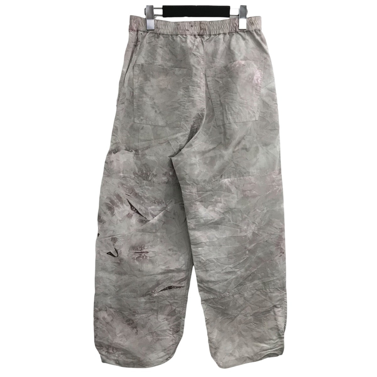 「PULLCORD PANELED TROUSER」染め加工ナイロンパンツ