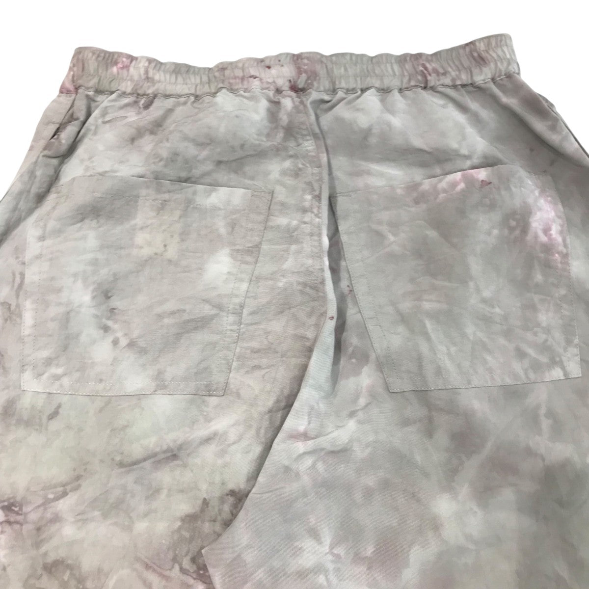 「PULLCORD PANELED TROUSER」染め加工ナイロンパンツ