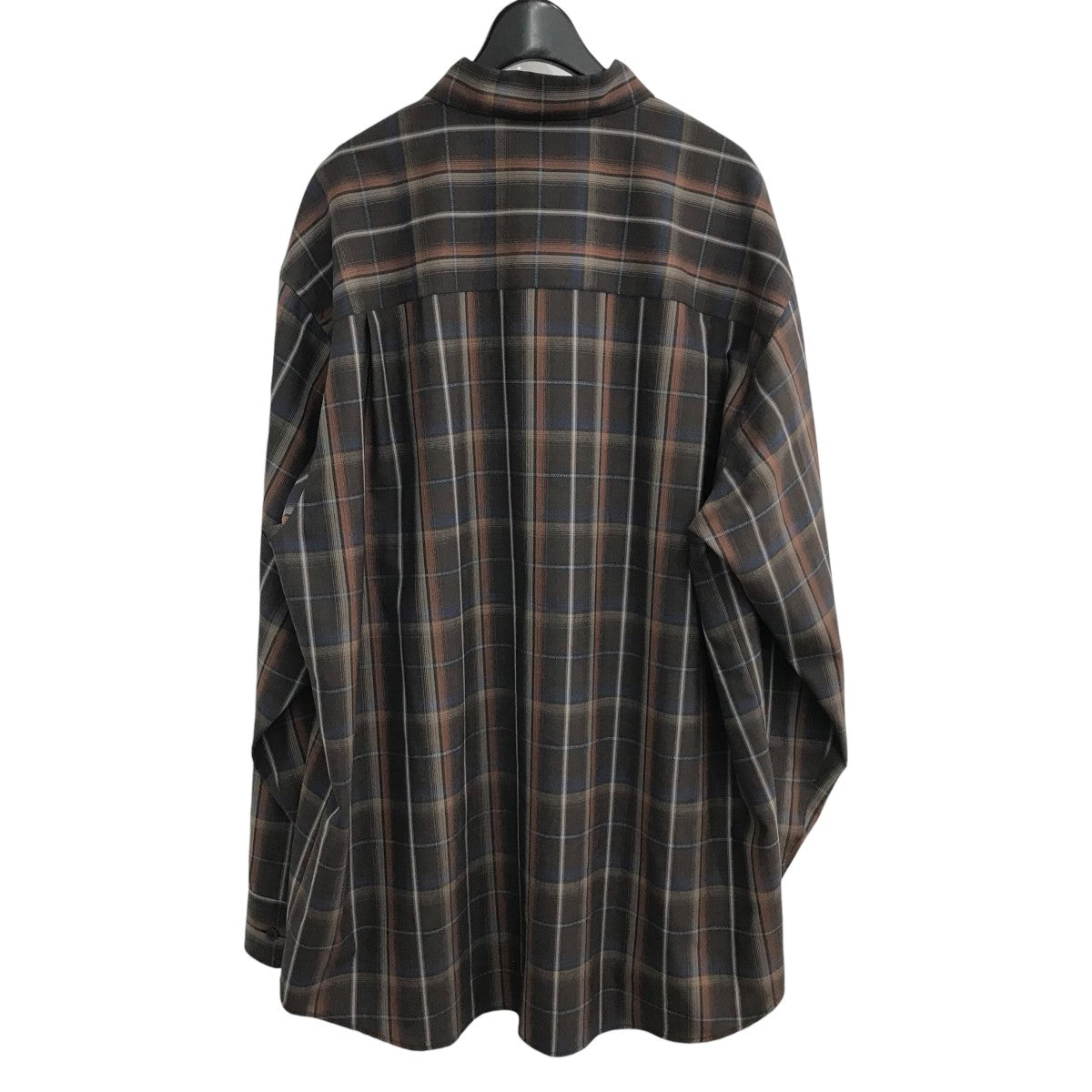 AURALEE 24SS「SUPER LIGHT WOOL CHECK SHIRT」ウールチェックシャツA24SS01LC 古着・中古-2枚目のアイテム画像
