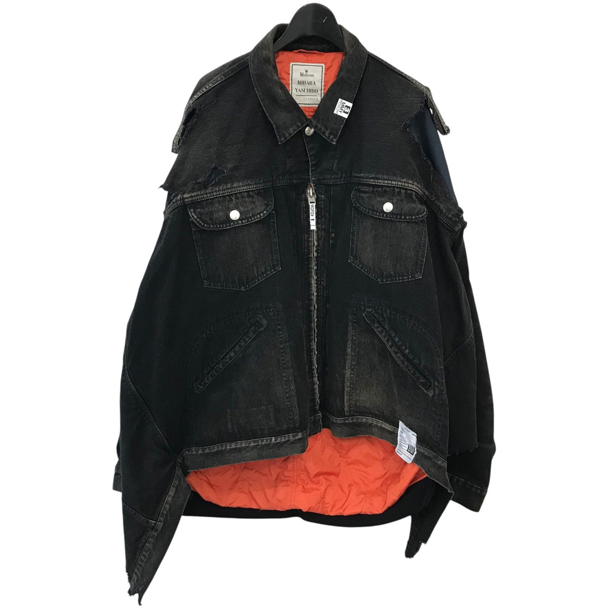 Maison MIHARA YASUHIRO 24AW「LAYERD DENIM × FLIGHT JACKET」レイヤードデニムフライトジャケットJ13BL121 古着・中古-1枚目のアイテム画像