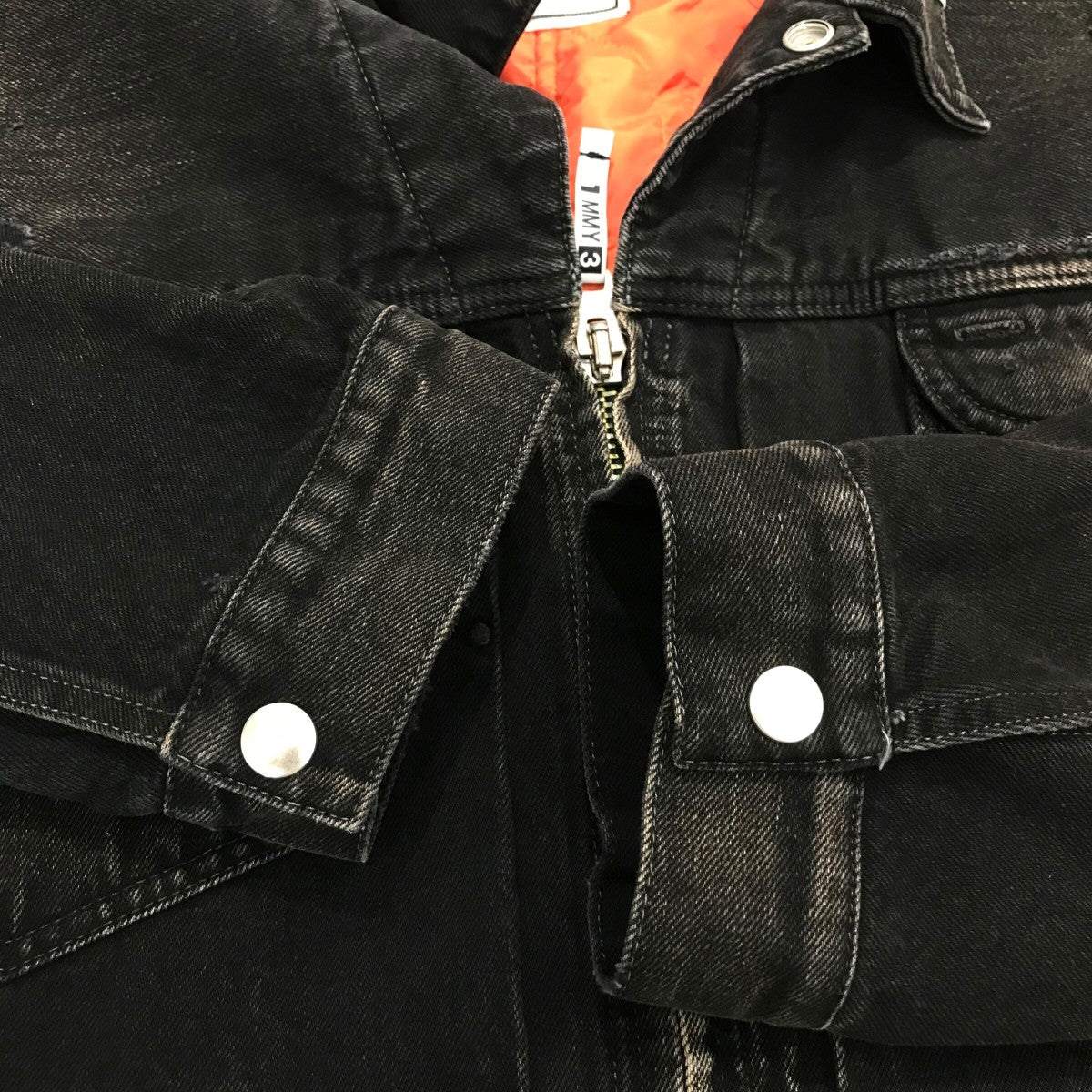 Maison MIHARA YASUHIRO 24AW「LAYERD DENIM × FLIGHT JACKET」レイヤードデニムフライトジャケットJ13BL121 古着・中古-4枚目のアイテム画像