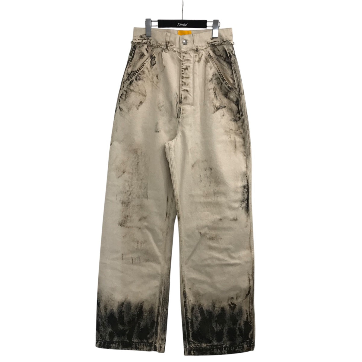 AIREI 25SS「DIRT EFFECT DENIM BIG FIT PANTS」ムラ染めデニムパンツ 古着・中古-1枚目のアイテム画像