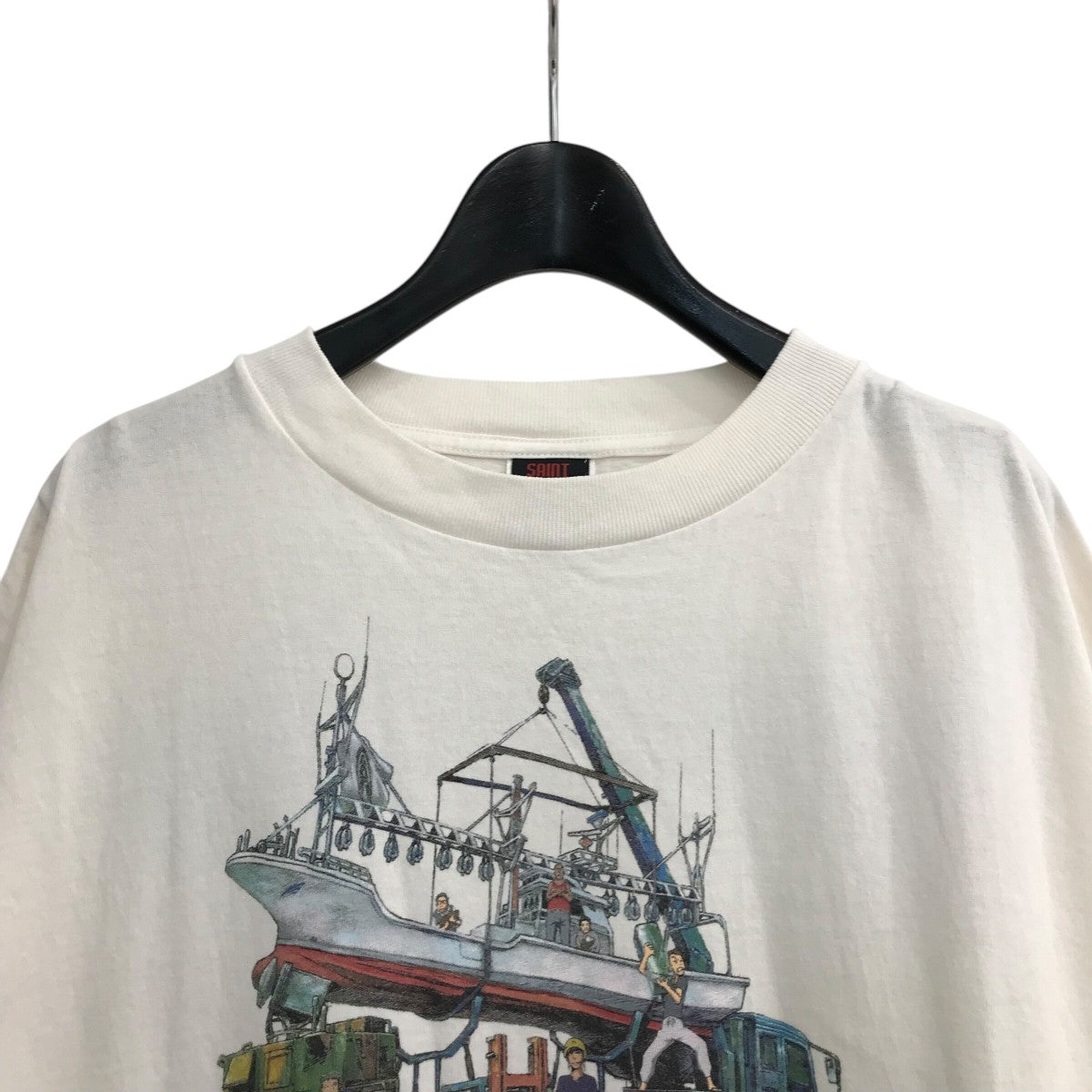 SAINT MICHAEL×SUMEER WARS 「SG SS TEE SUMEER WARS」ヴィンテージ加工プリントTシャツSM YS1 0000 C27 古着・中古-3枚目のアイテム画像