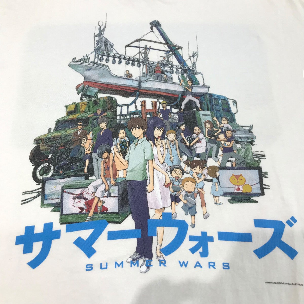 SAINT MICHAEL×SUMEER WARS 「SG SS TEE SUMEER WARS」ヴィンテージ加工プリントTシャツSM YS1 0000 C27 古着・中古-5枚目のアイテム画像