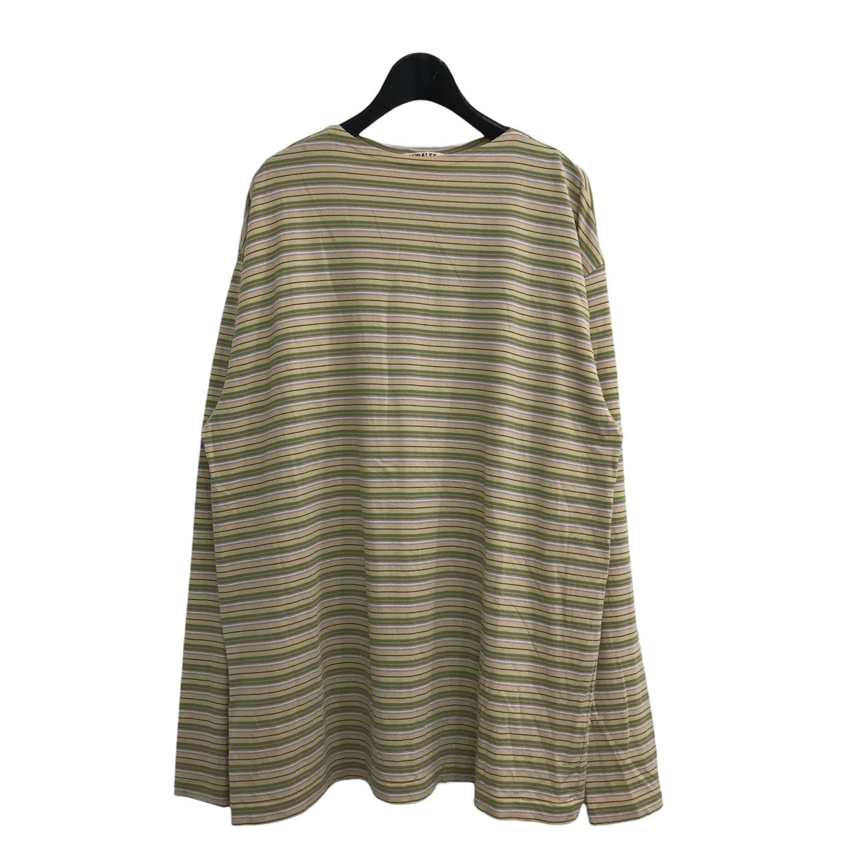 AURALEE(オーラリー) 24SS「HARD TWIST COTTON BORDER BOAT NECK