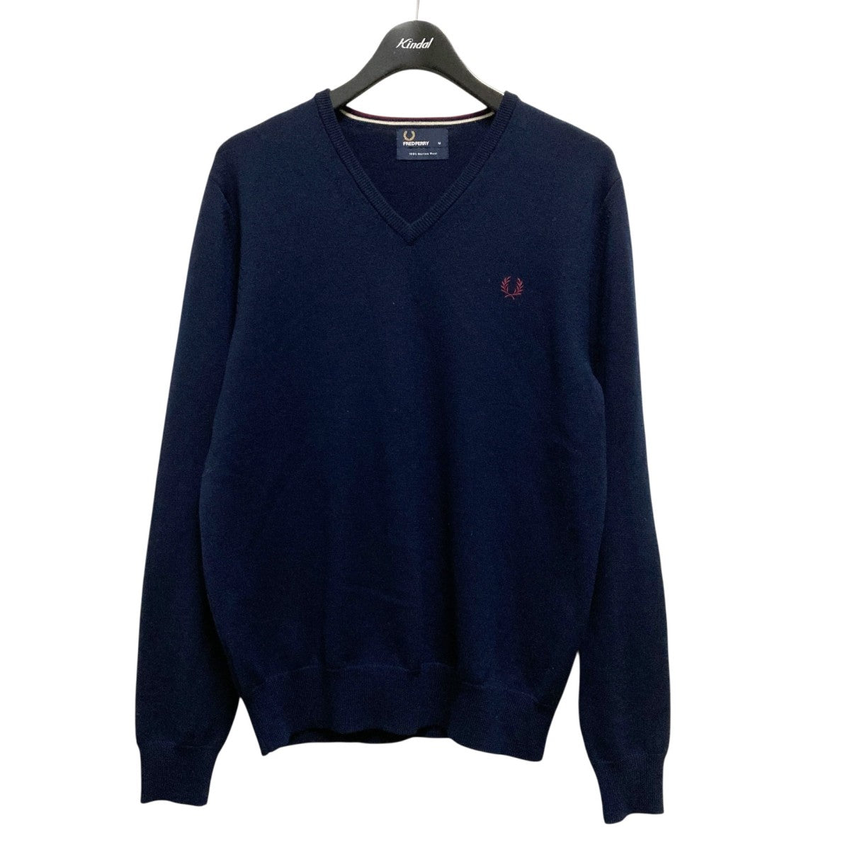 FRED PERRY(フレッドペリー) VネックニットK7210 K7210 ネイビー