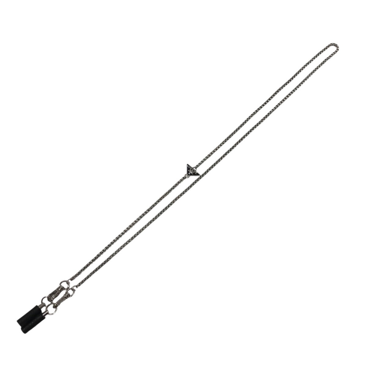 y*_様 PRADA メガネチェーン　サングラスチェーン PRADA(プラダ) 2クリップチェーングラスコード シルバー｜【公式