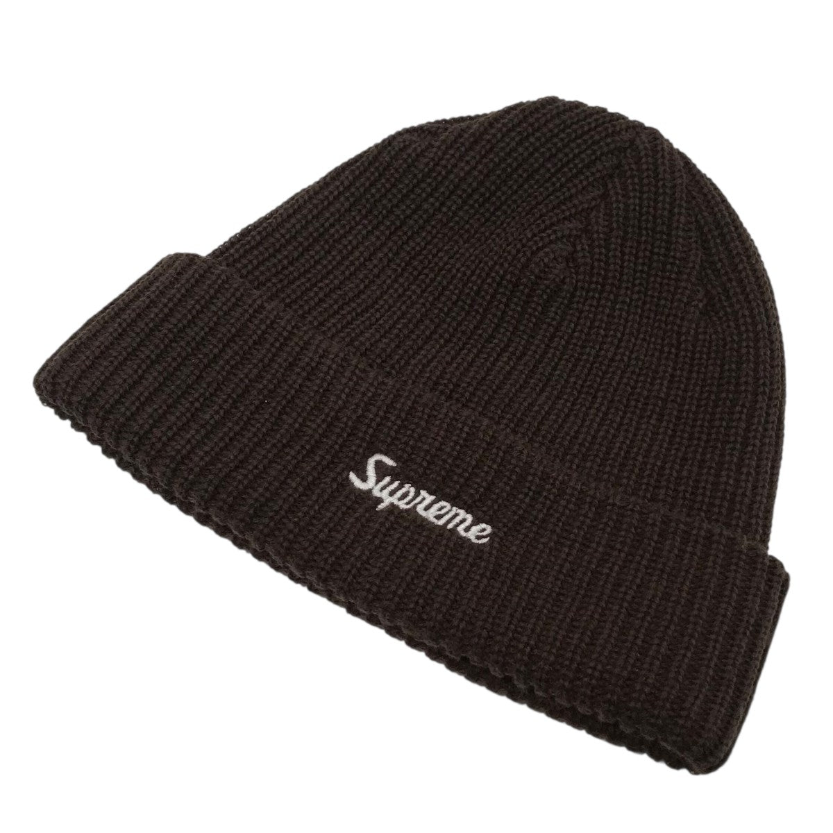 新品未使用　SUPREME シュプリームLoose Gauge Beanie SUPREME (シュプリーム) 22AW Loose Gauge Beanie ロゴ刺繍 ルーズ