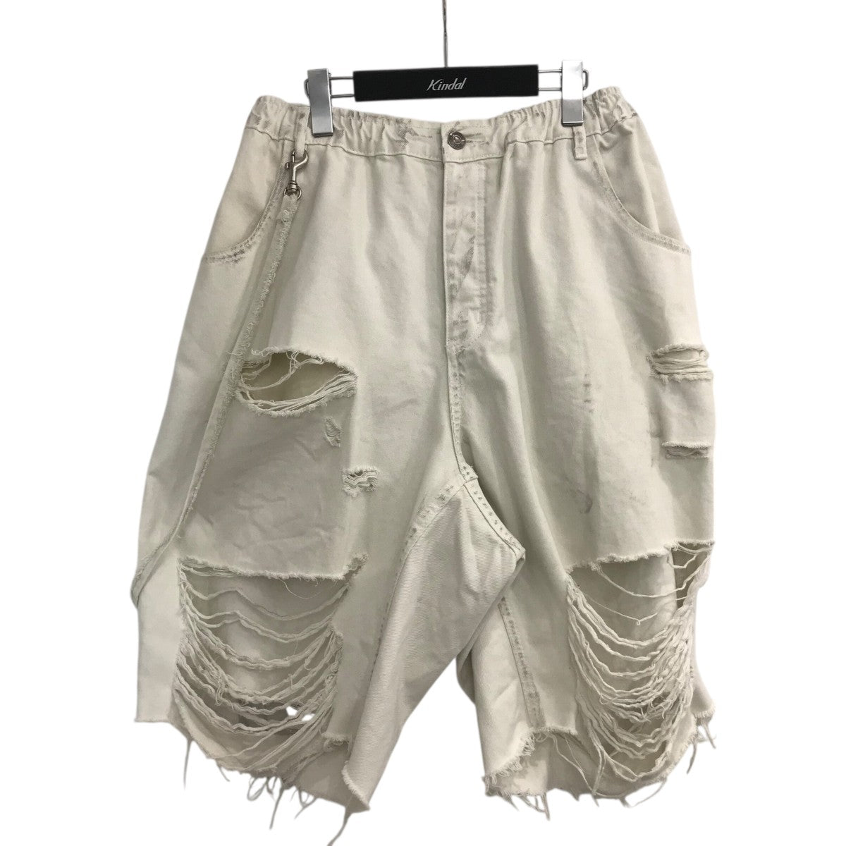 MASONPRINCE ワイドシルエット ハードダメージ デニムハーフパンツ ワイドシルエット ハードダメージ デニムハーフパンツ NDK1918