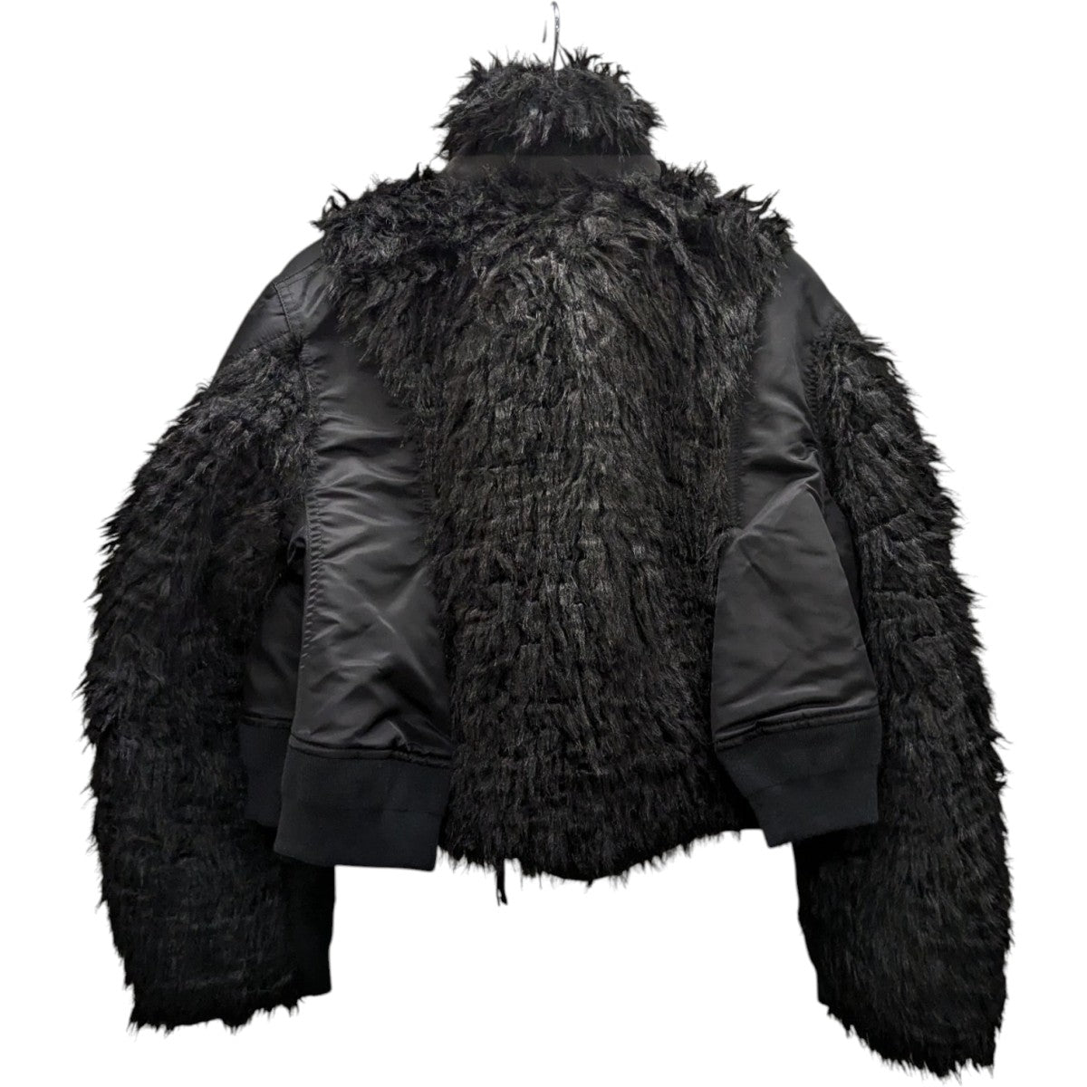 sacai 24AWFaux Fur x Nylon Blousonフェイクファーナイロンブルゾン24-07604 古着・中古-4枚目のアイテム画像